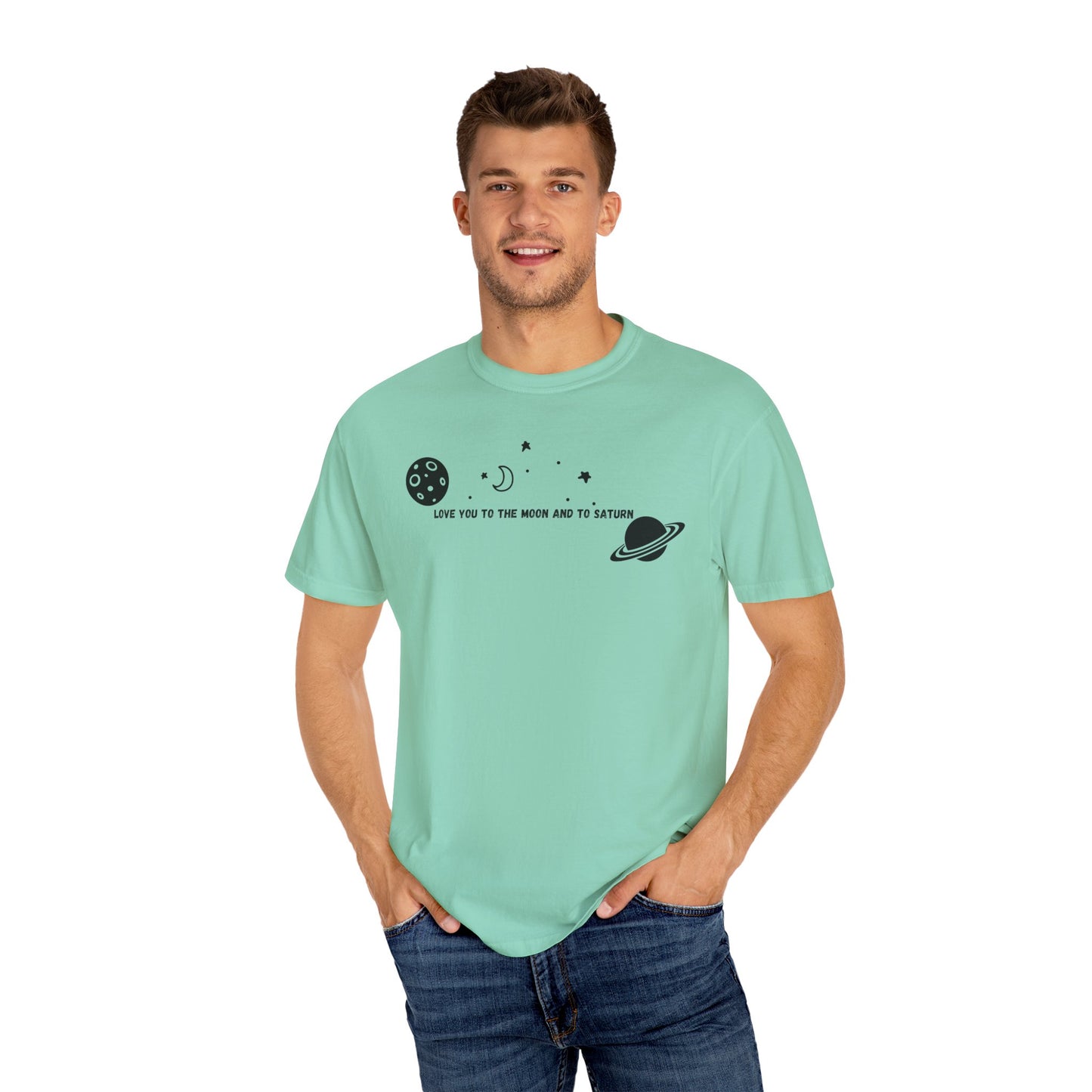 Love You to the Moon and to Saturn Comfort Colors Tee