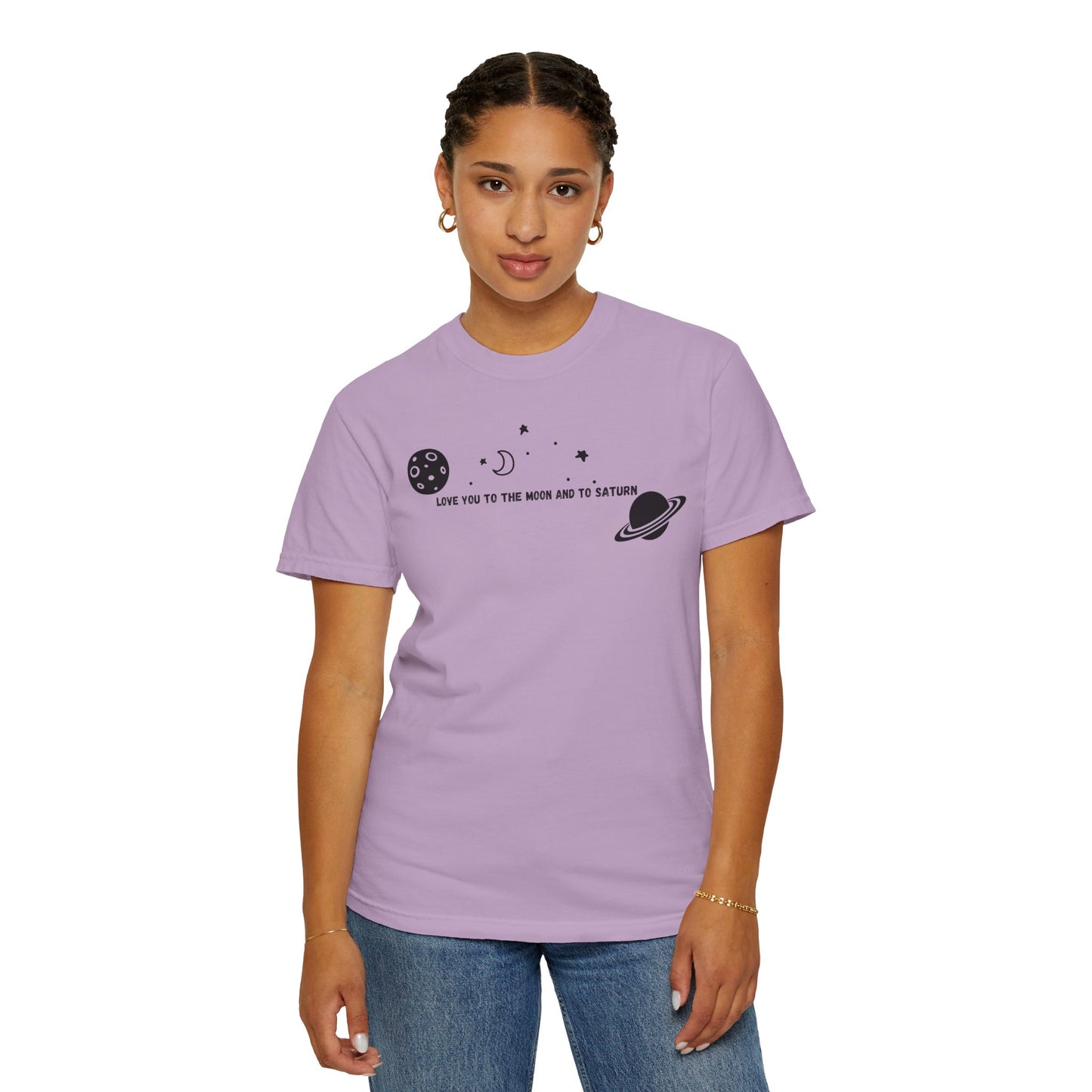 Love You to the Moon and to Saturn Comfort Colors Tee