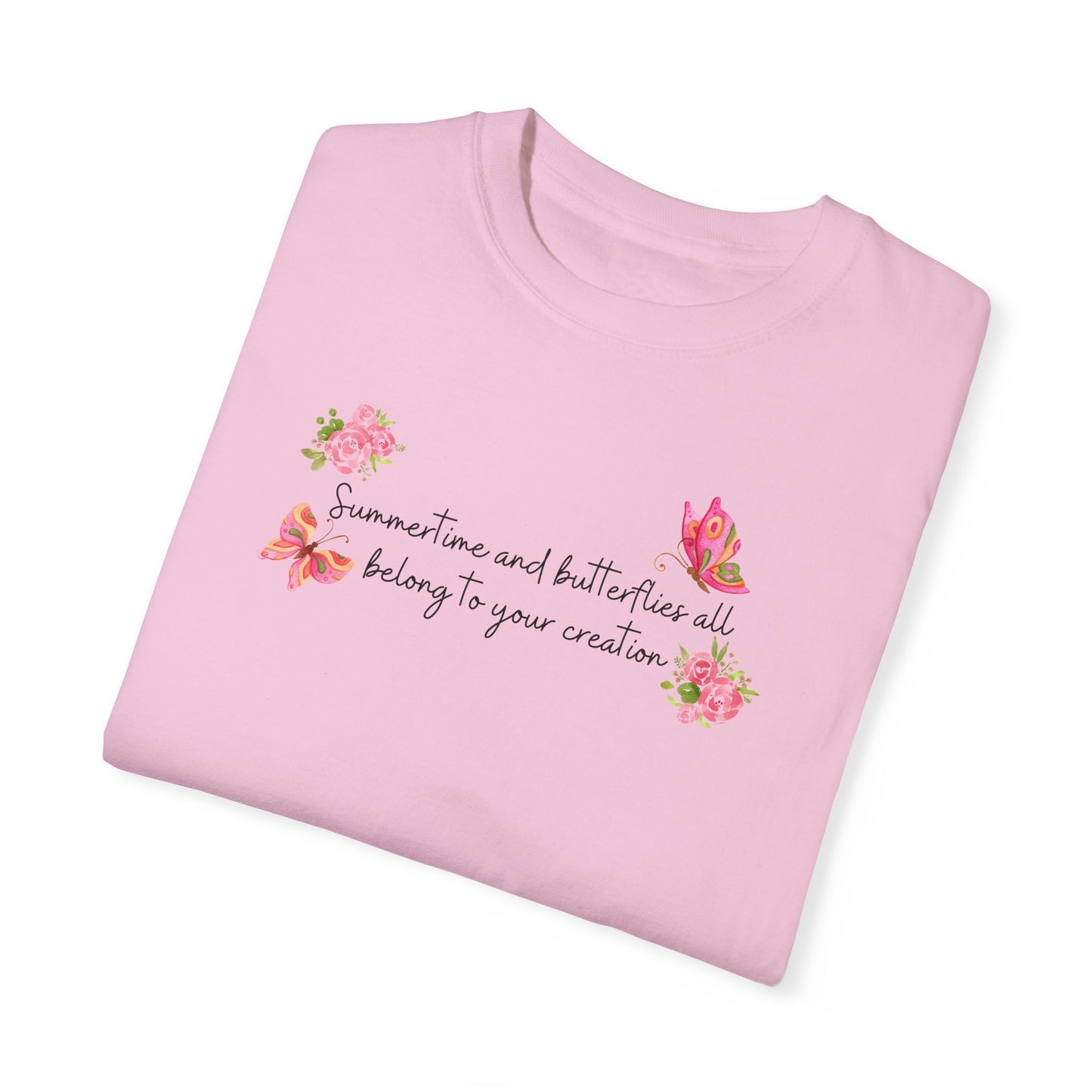 Summertime & Butterflies Comfort Colors Tee