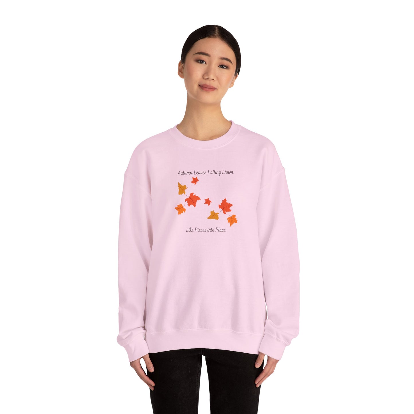 Autumn Leaves Falling Down Crewneck Sweatshirt