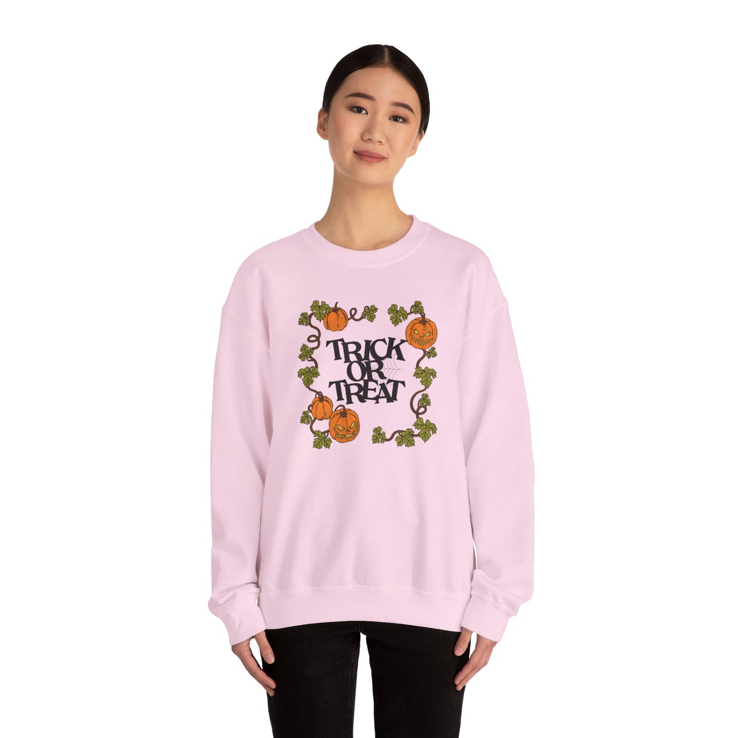 Vintage Pumpkins Trick or Treat Unisex Crewneck