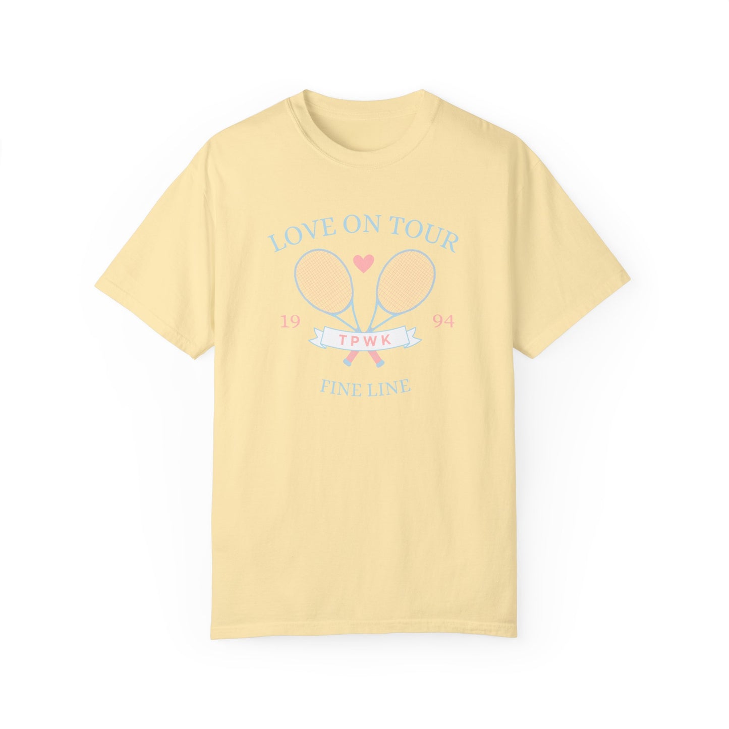 Love On Tour Tennis Club Comfort Colors Tee