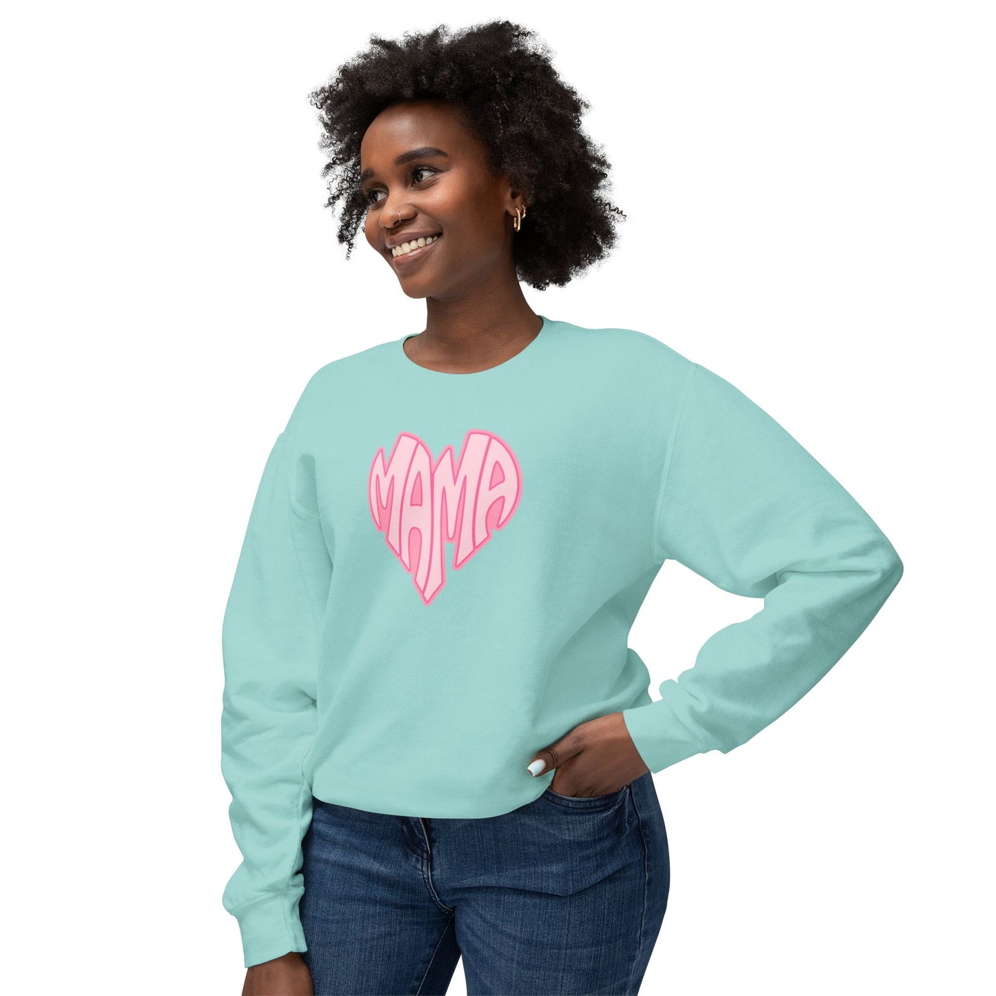 Mama Heart Comfort Colors Sweatshirt