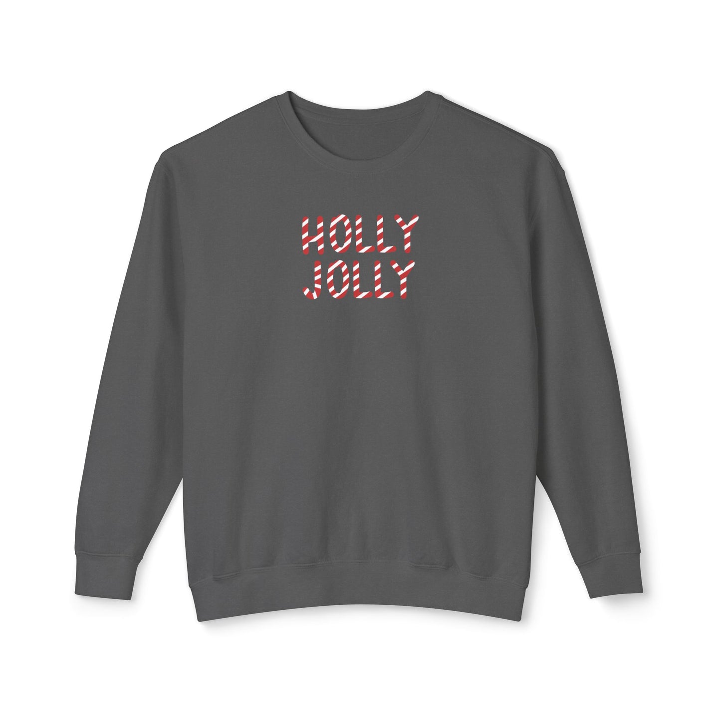 Holly Jolly Candy Cane Comfort Colors Sweatshirt