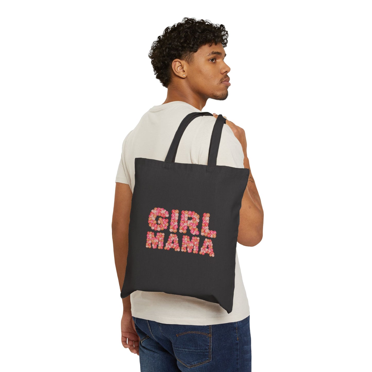 Girl Mama Floral Tote Bag