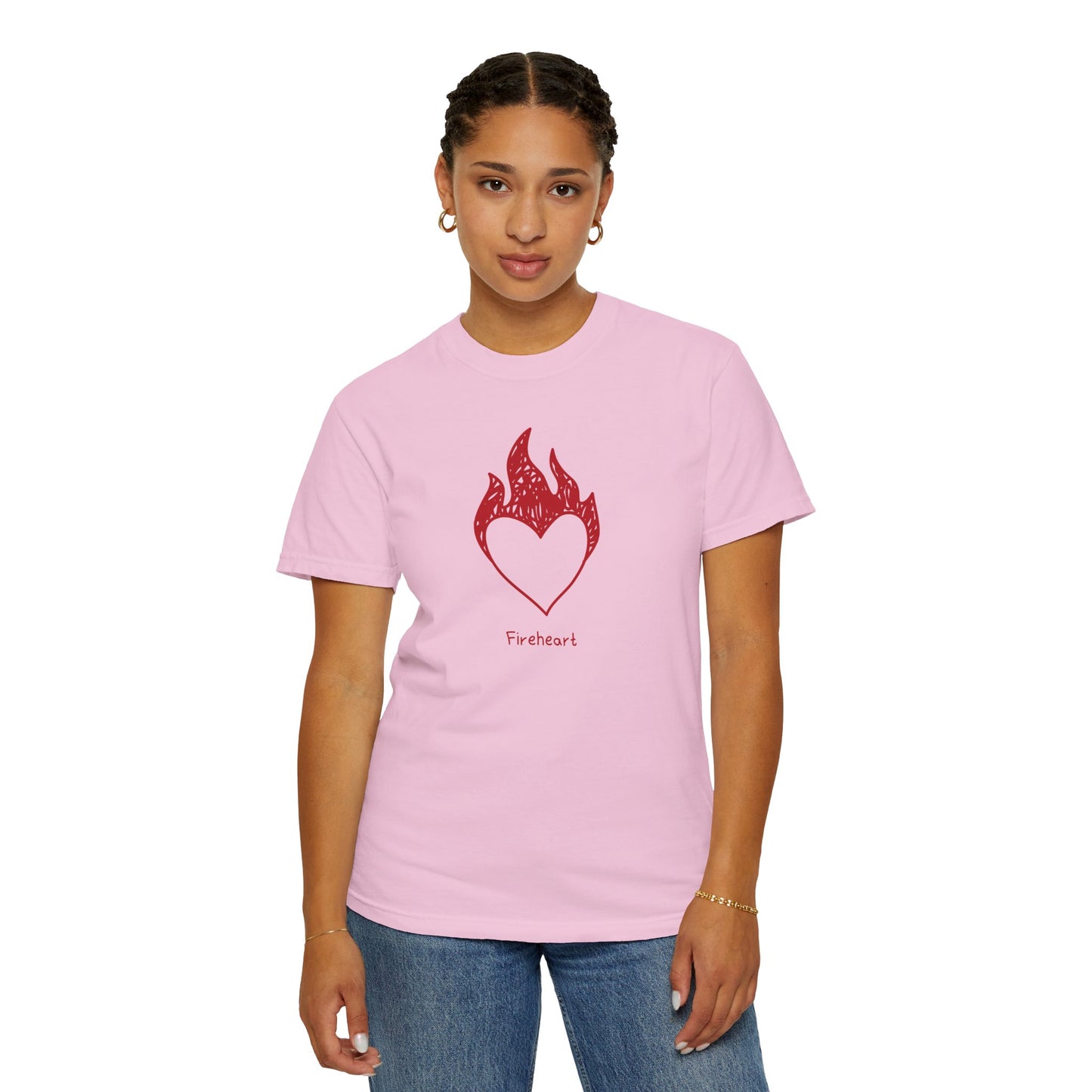 Fireheart Hand-drawn Comfort Colors Tee