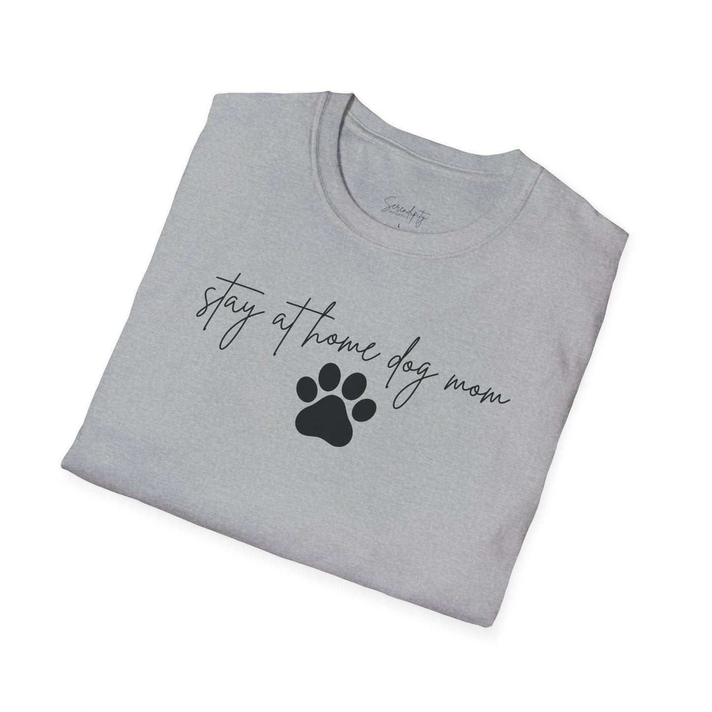 Stay At Home Dog Mom Soft Style Tee