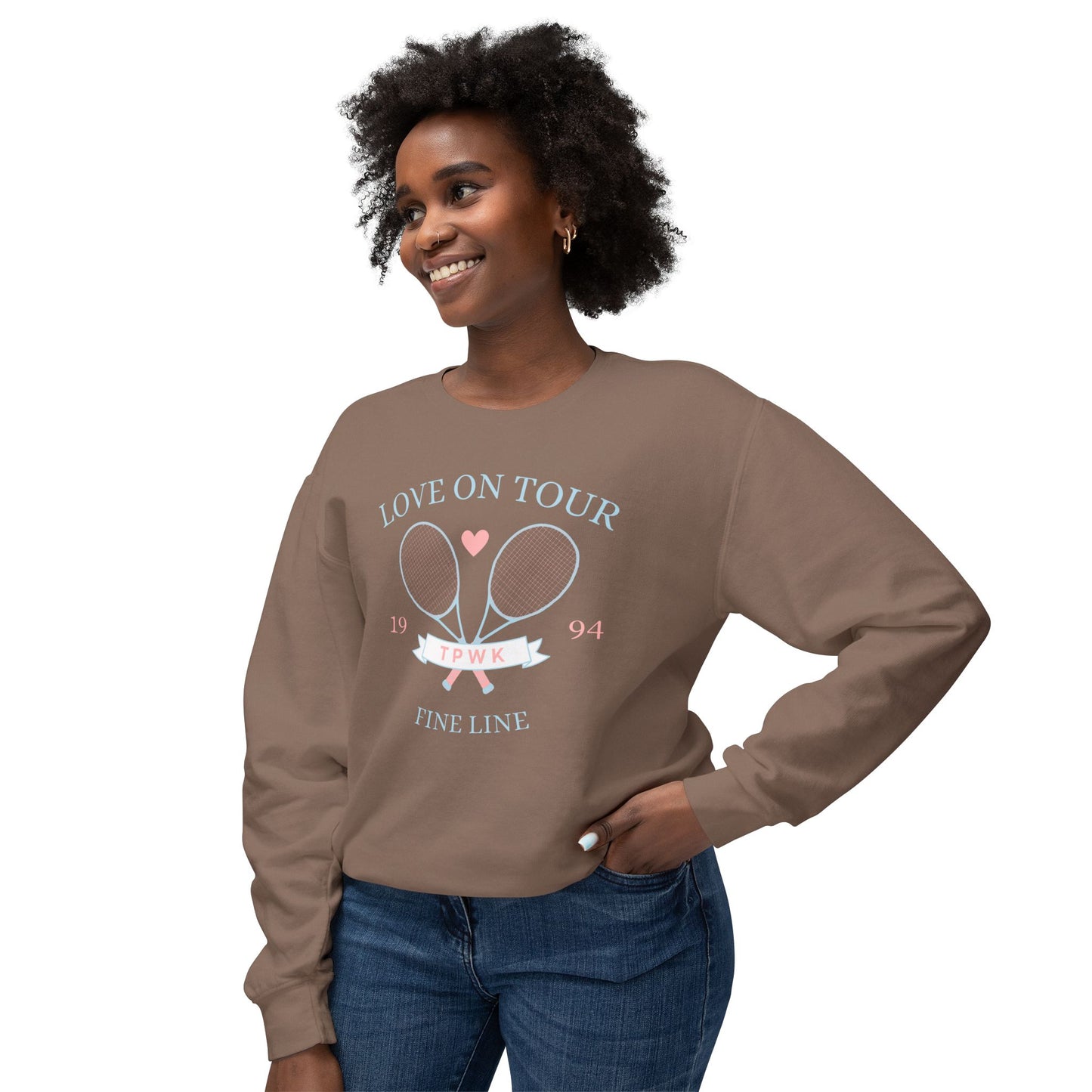 Love On Tour Tennis Club Comfort Colors Sweatshirt