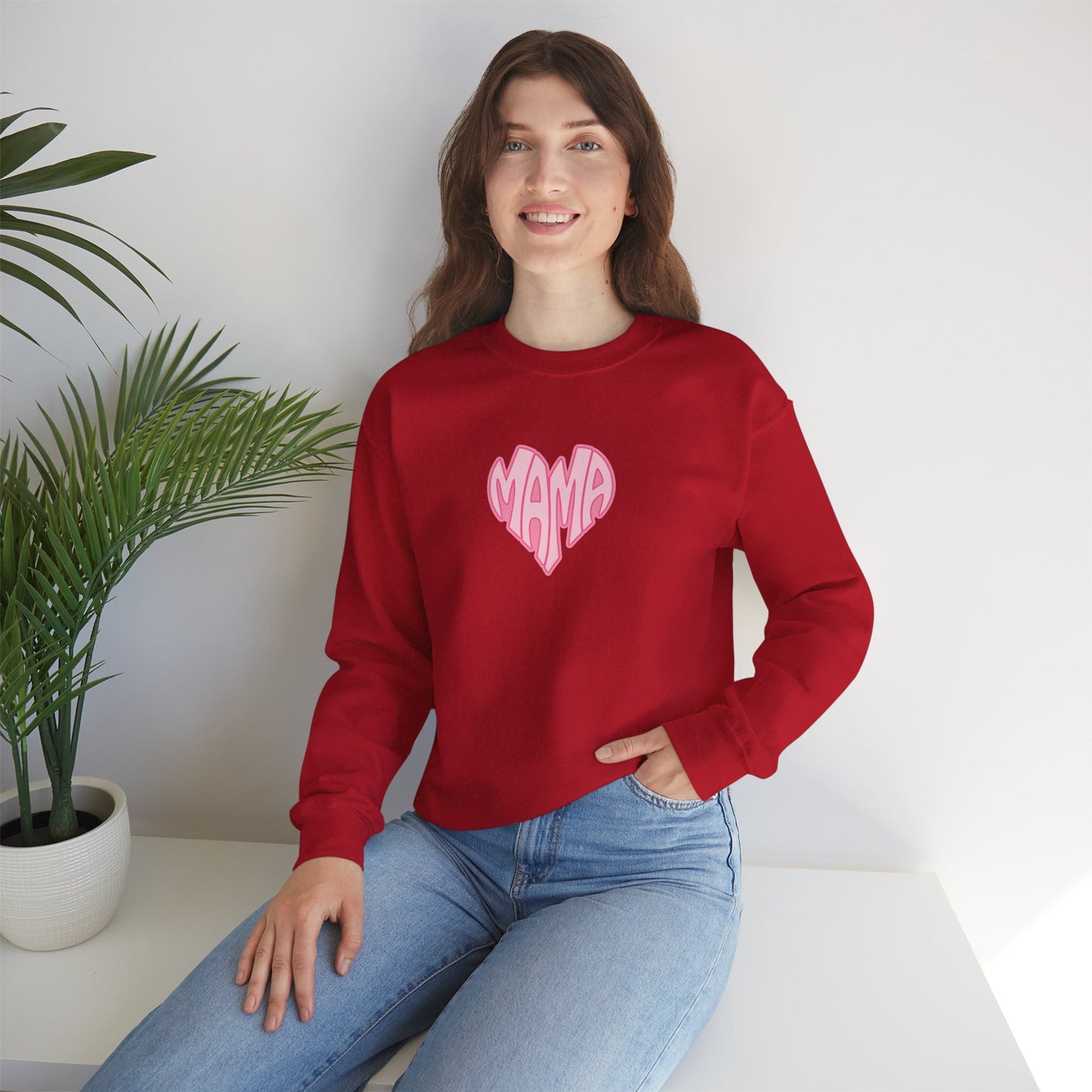 Mama Heart Unisex Crewneck