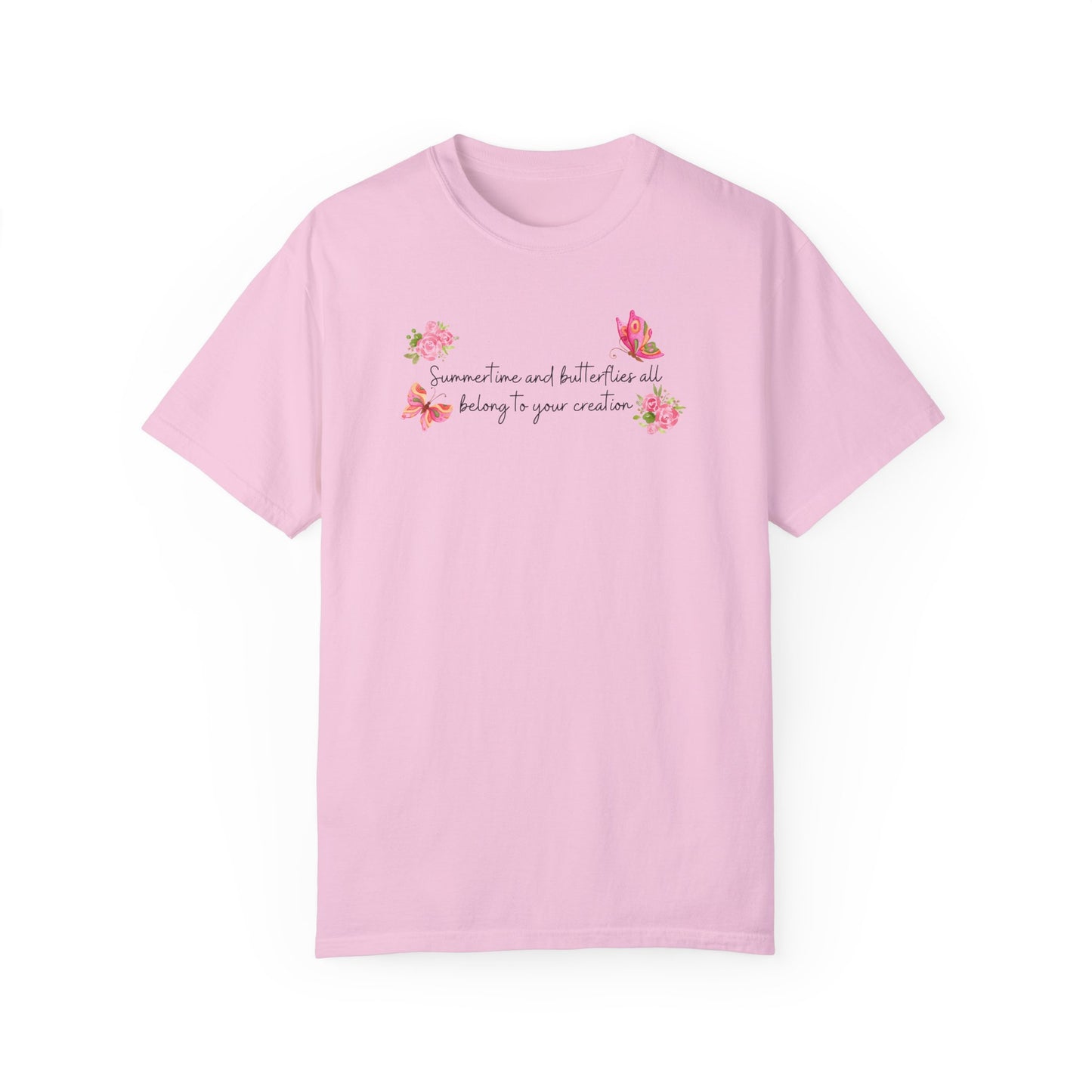 Summertime & Butterflies Comfort Colors Tee