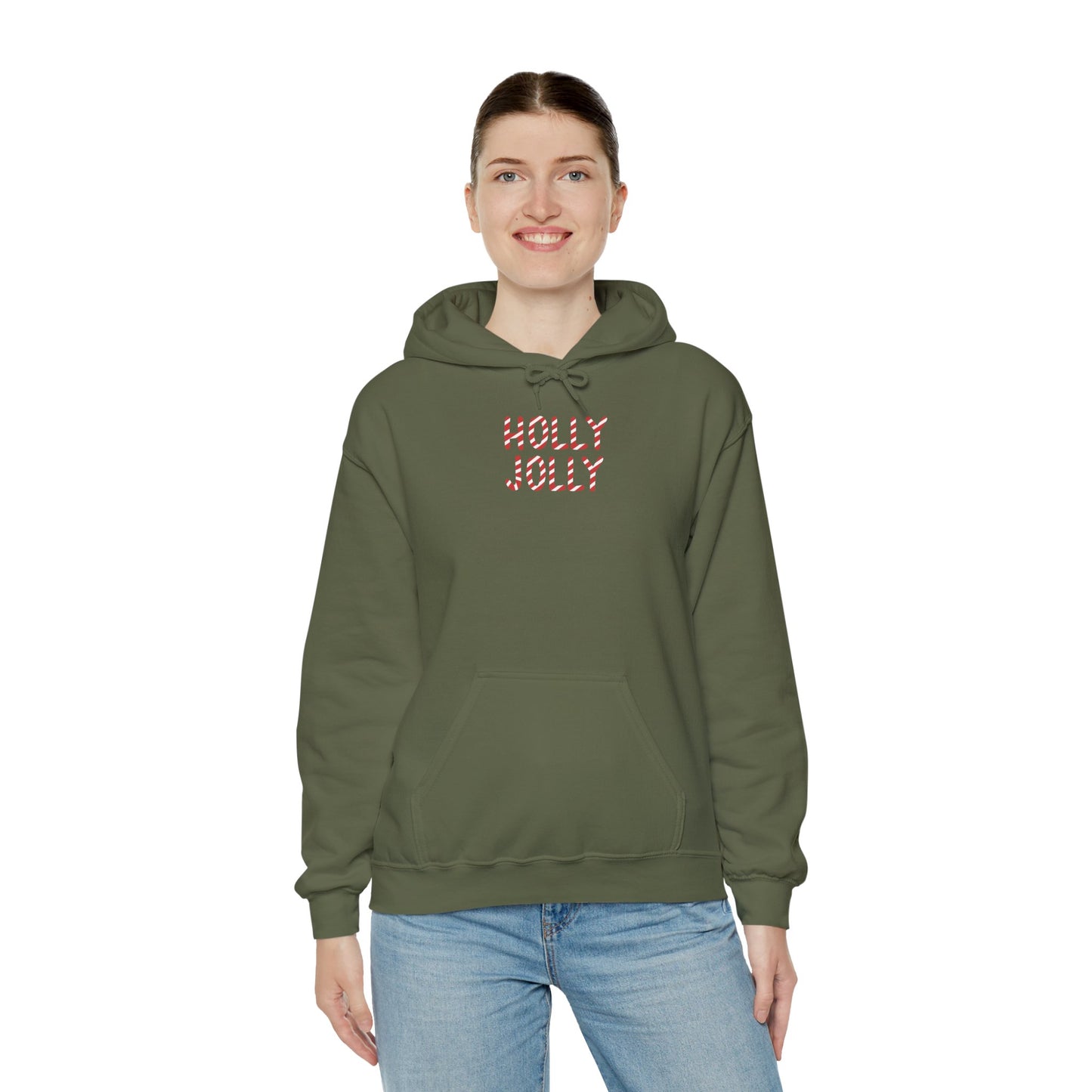 Holly Jolly Candy Cane Unisex Hoodie