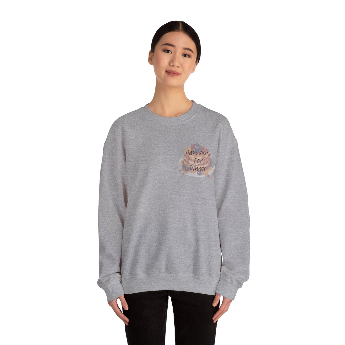 Pancakes For Dinner Crewneck Sweatshirt