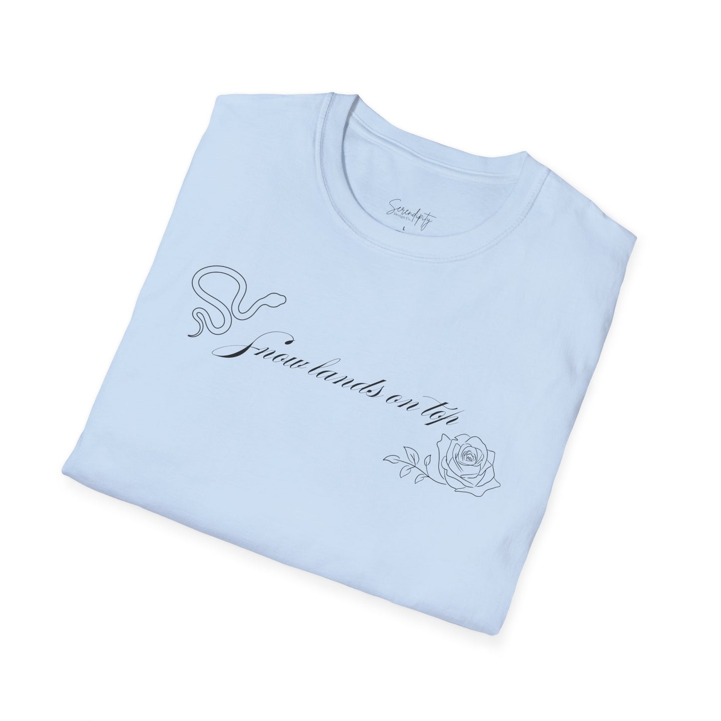Snow Lands On Top Soft Style Tee