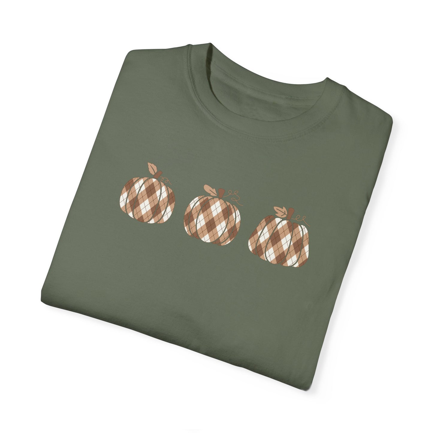 Plaid Pumpkins Comfort Colors Tee