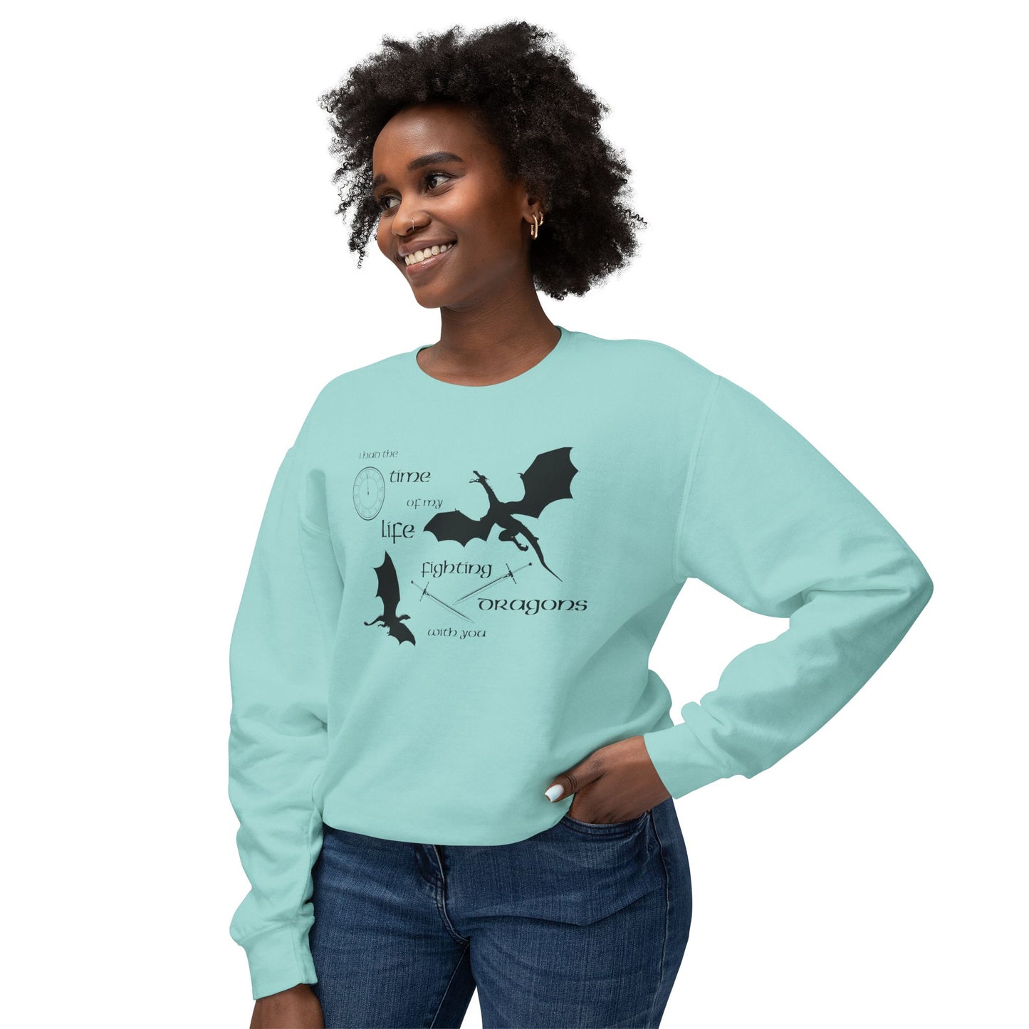 Fighting Dragons With You Comfort Colors Sweatshirt