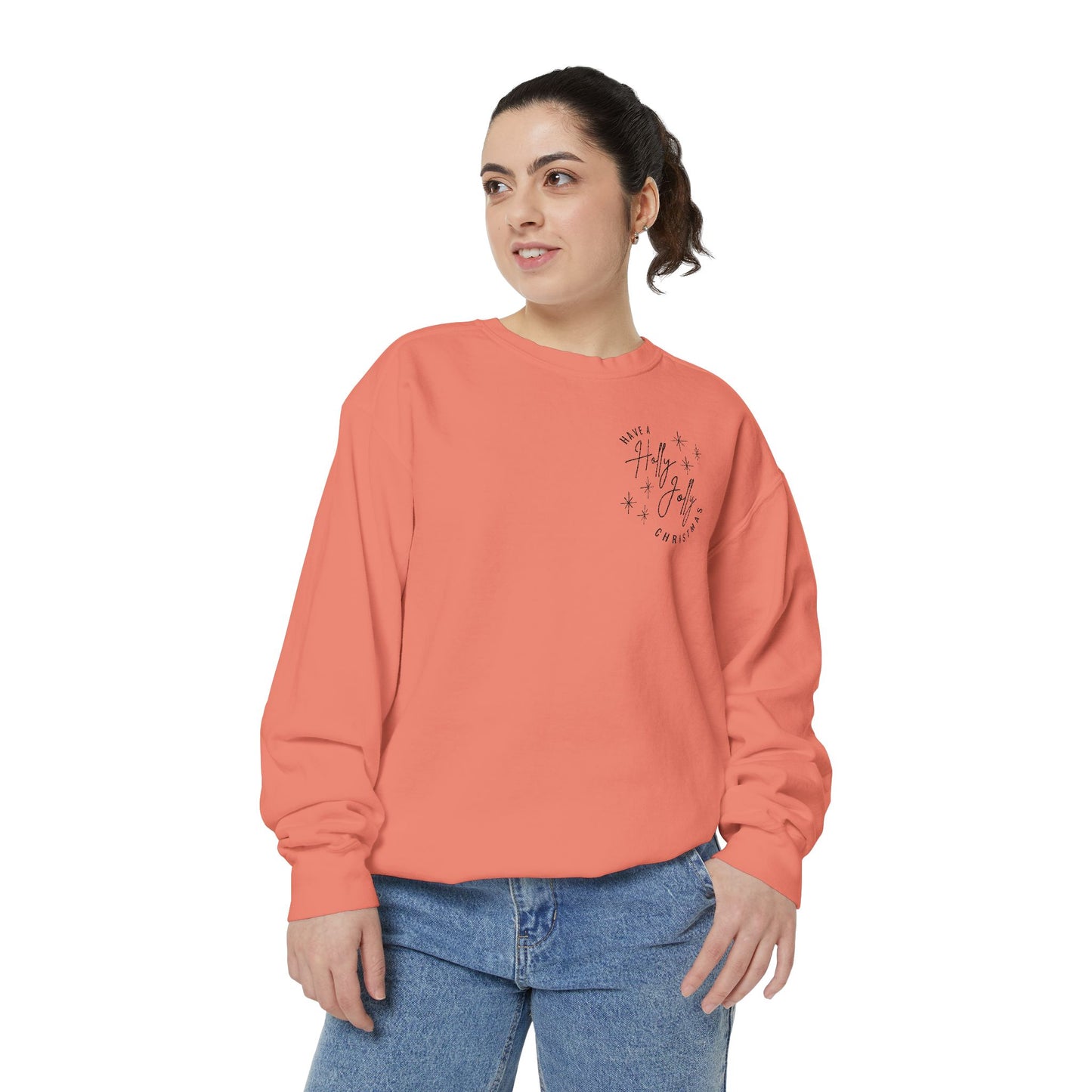 Holly Jolly Christmas Comfort Colors Sweatshirt