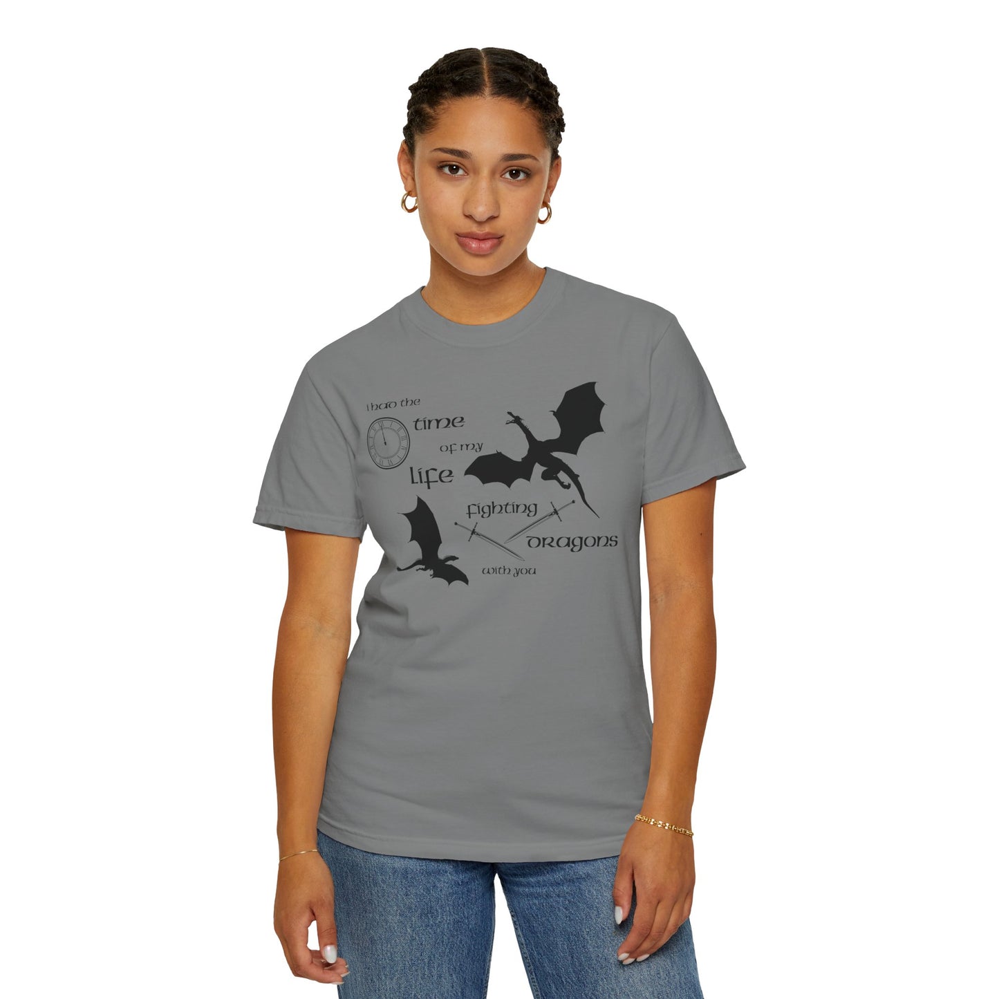 Fighting Dragons With You Comfort Colors Tee