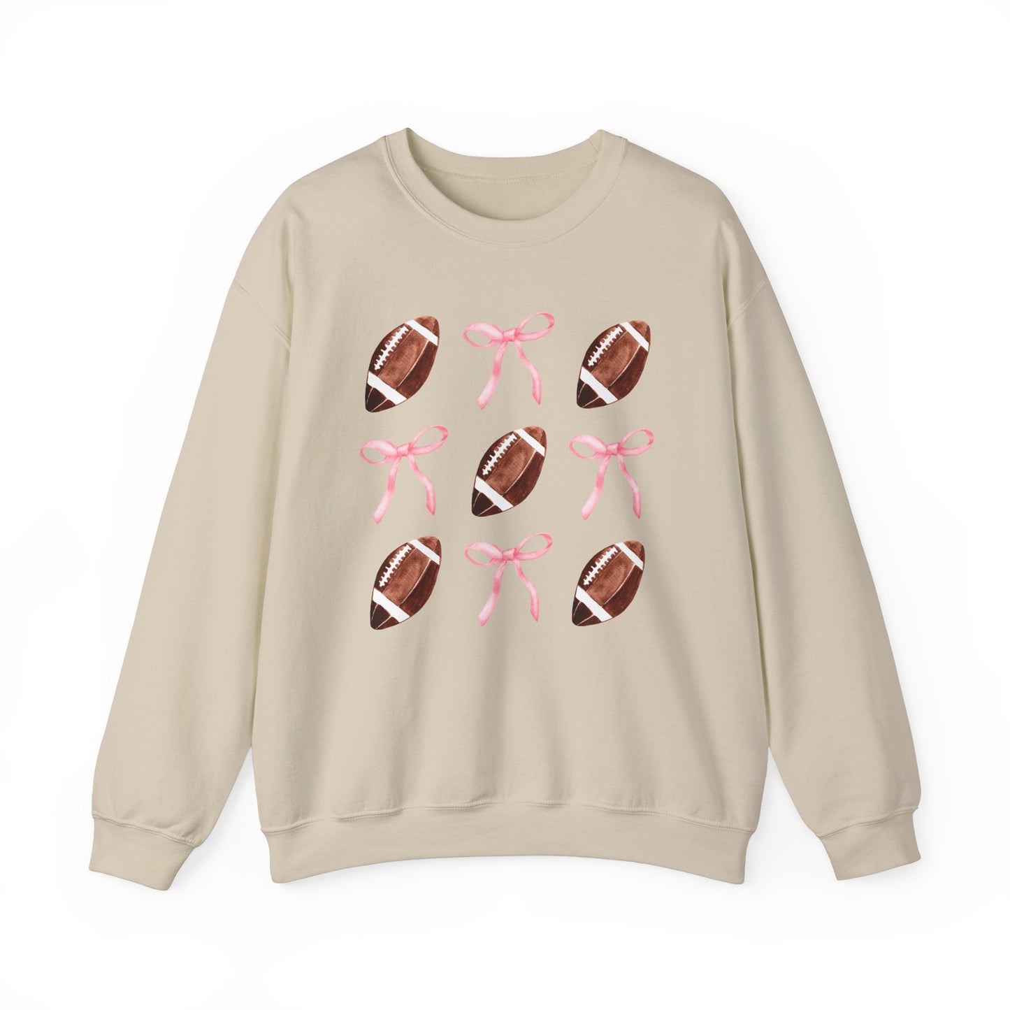 Football Bows Unisex Crewneck