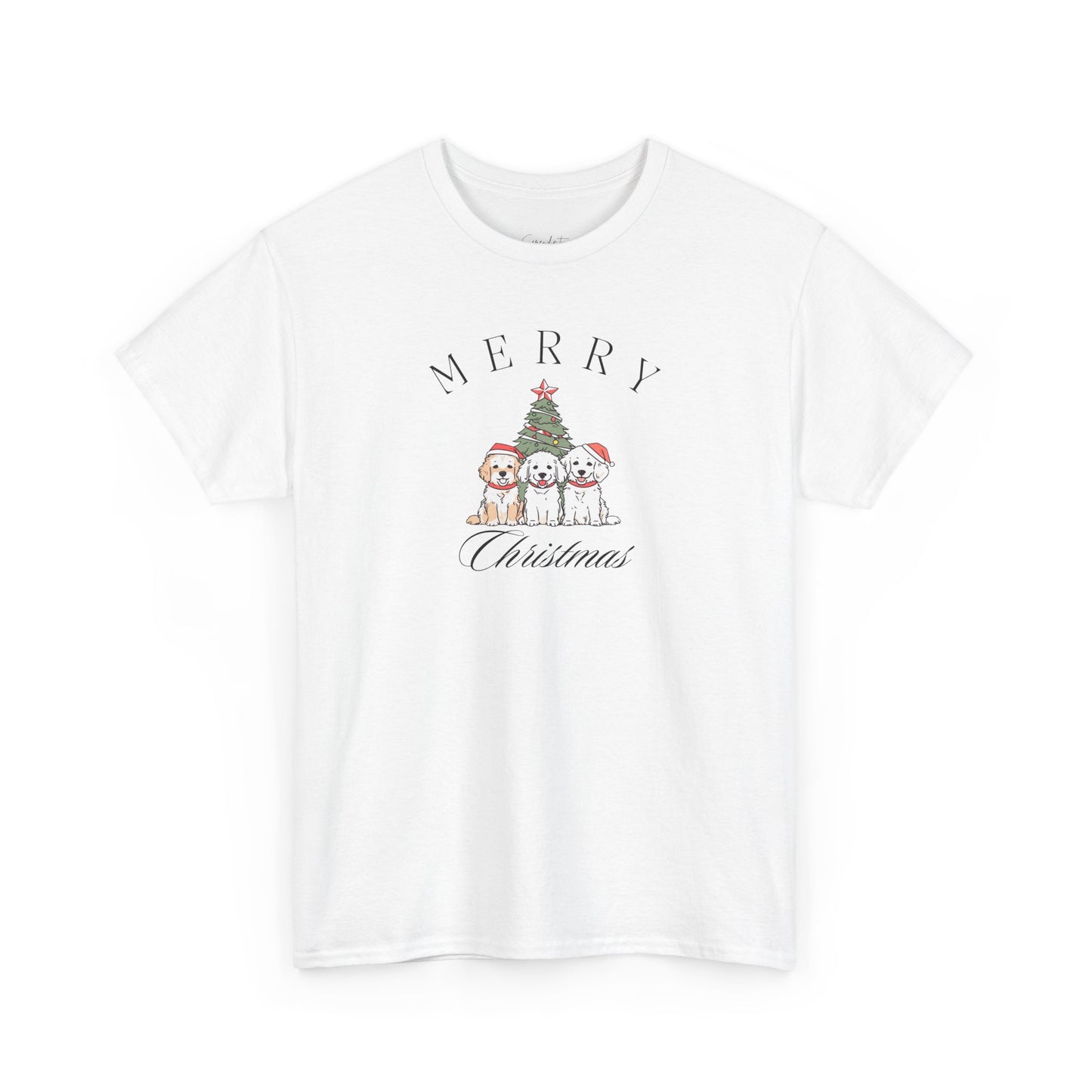 Merry Christmas Puppies Unisex Tee