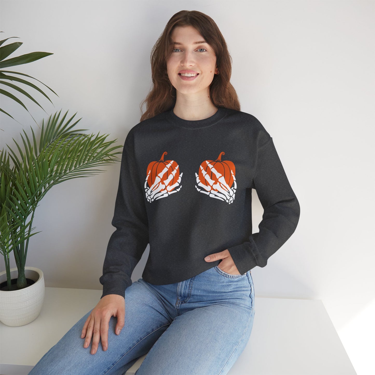 Pumpkin Grab Unisex Crewneck