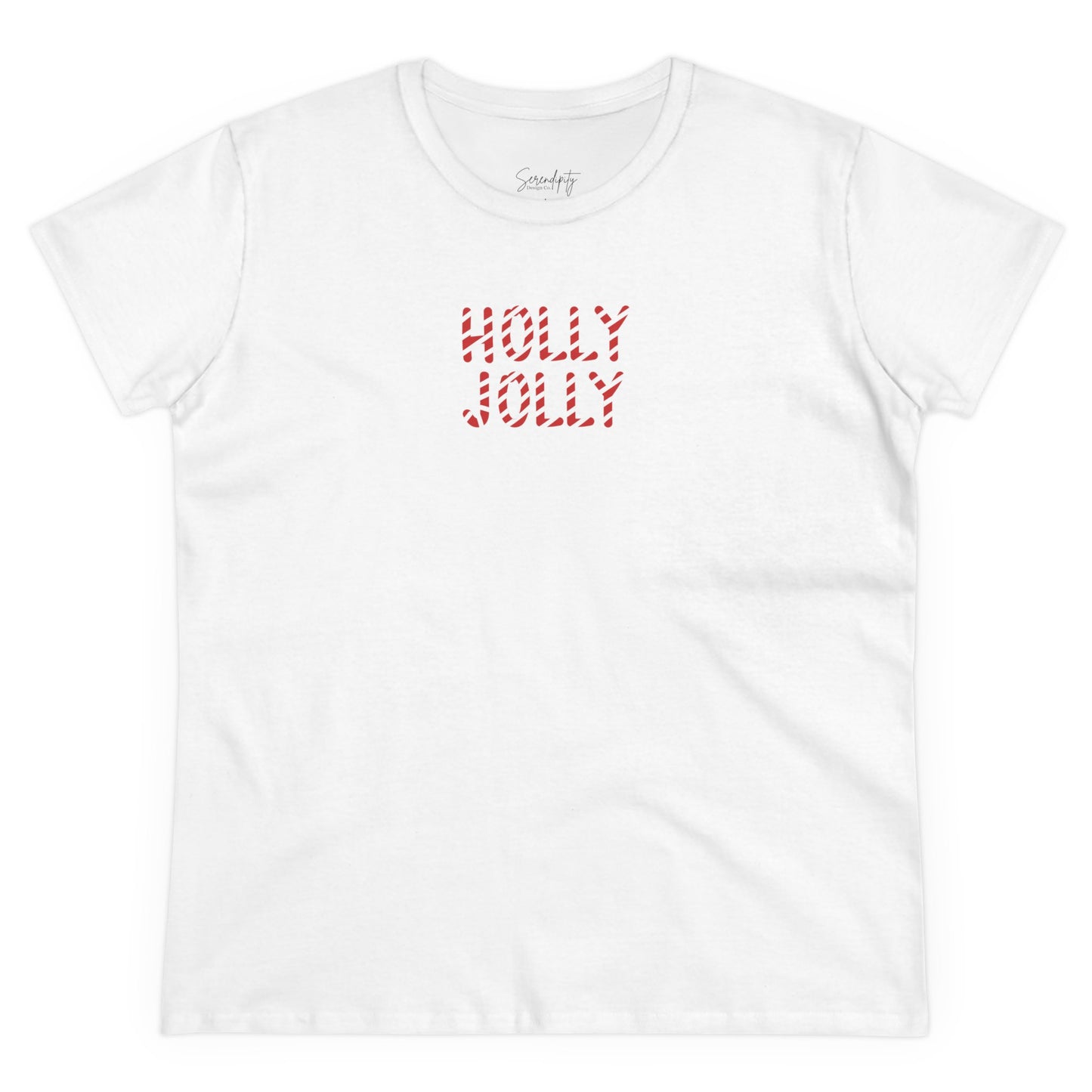 Holly Jolly Candy Cane Baby Tee