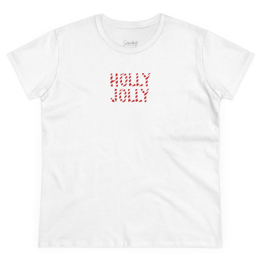 Holly Jolly Candy Cane Baby Tee