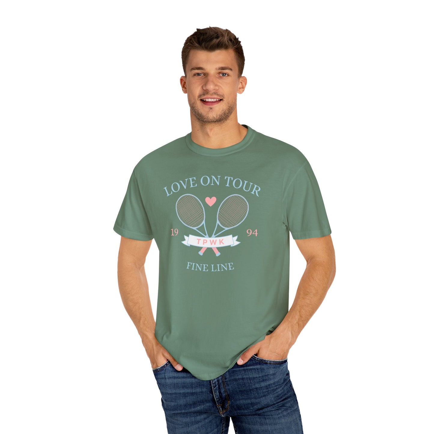 Love On Tour Tennis Club Comfort Colors Tee