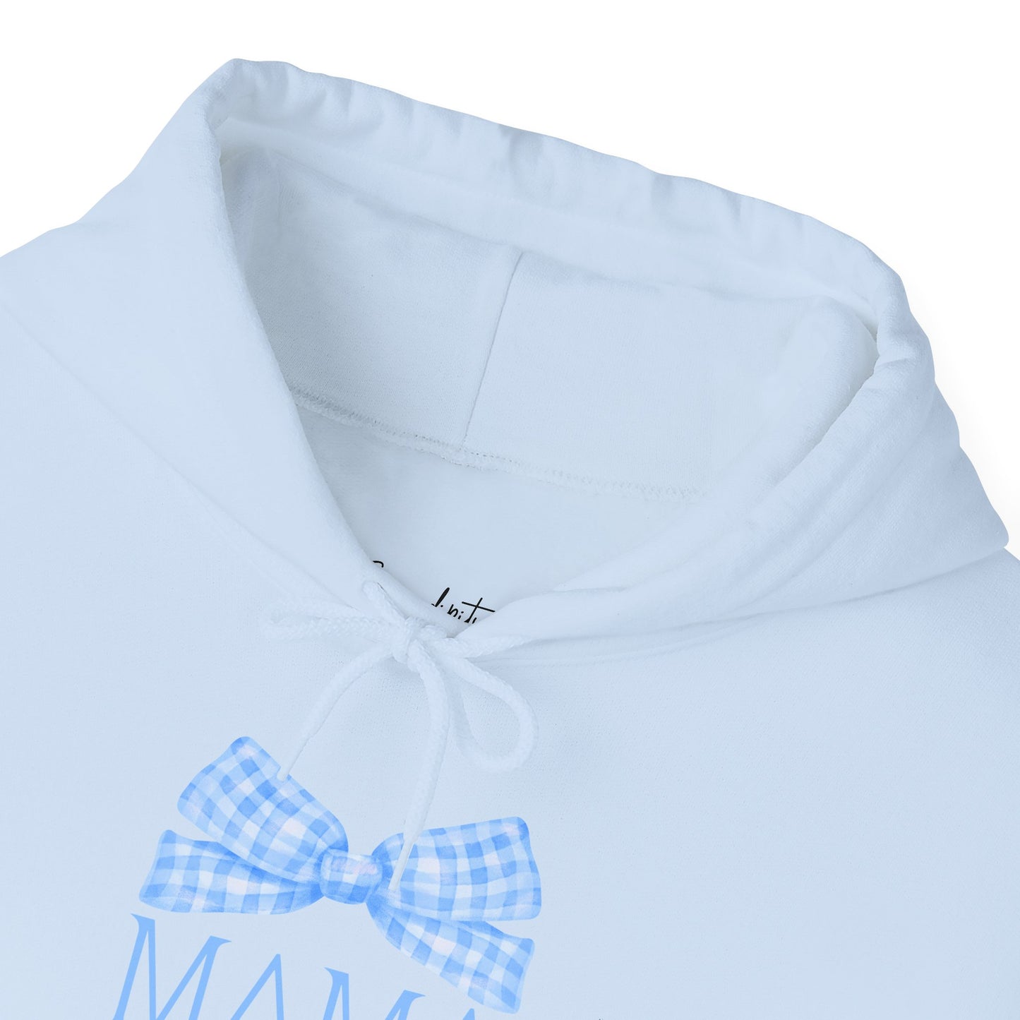 Mama Bow Blue Unisex Hoodie