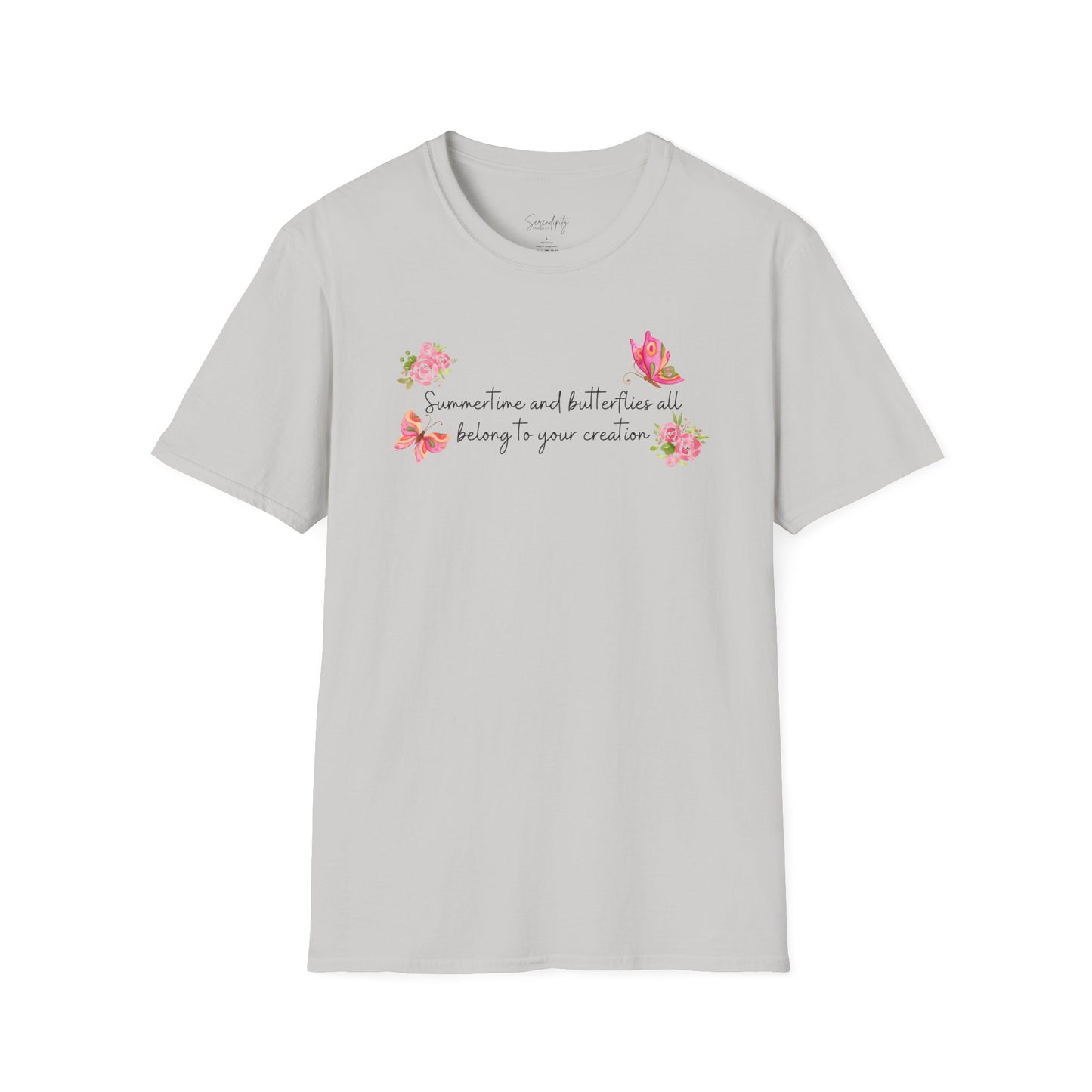Summertime & Butterflies Soft Style Tee