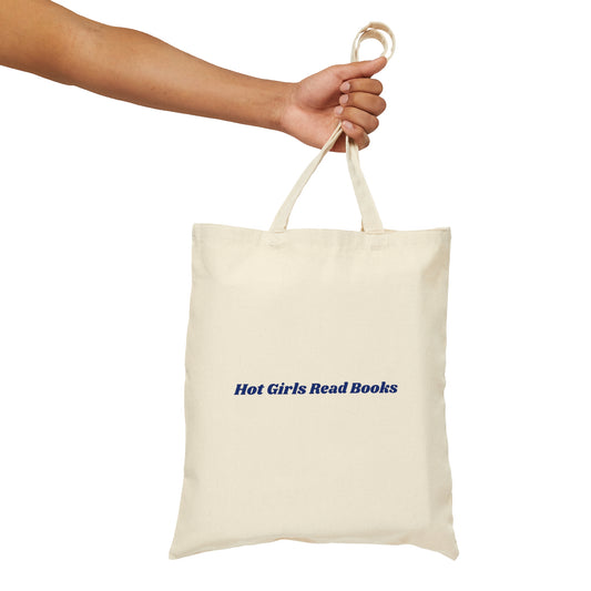 Hot Girls Read Books Blue Tote Bag