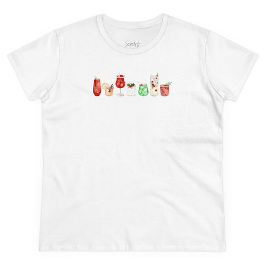 Christmas Cocktails Baby Tee