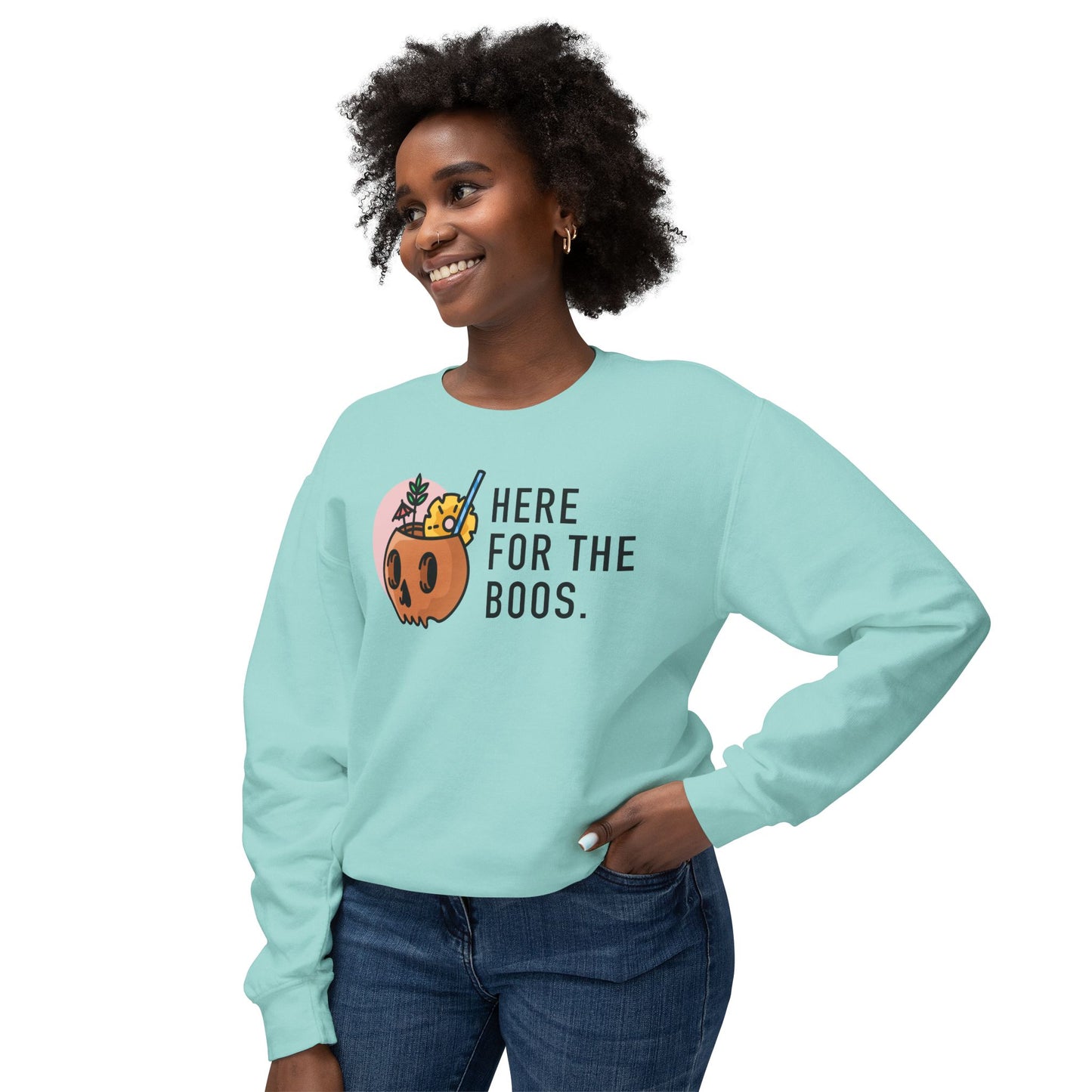 Here For The Boos Comfort Colors Sweatshirt