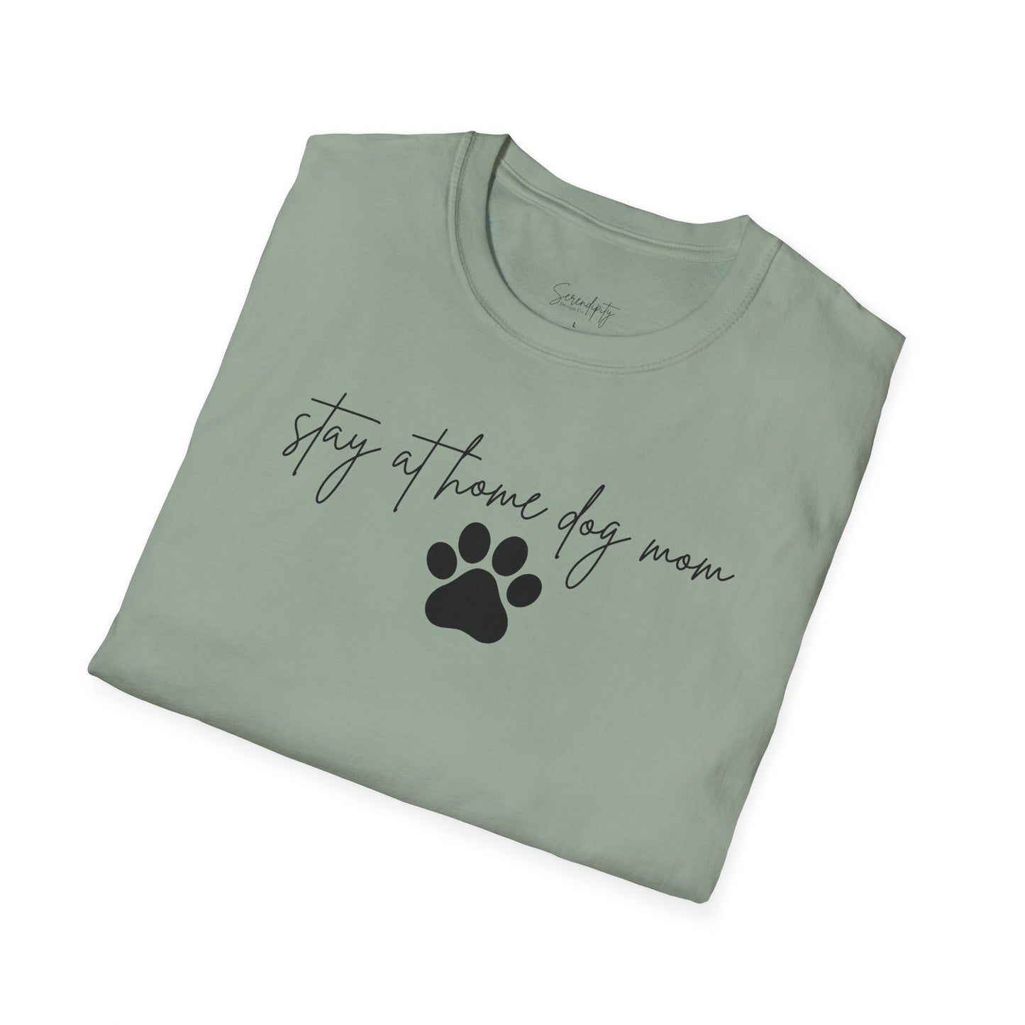 Stay At Home Dog Mom Soft Style Tee