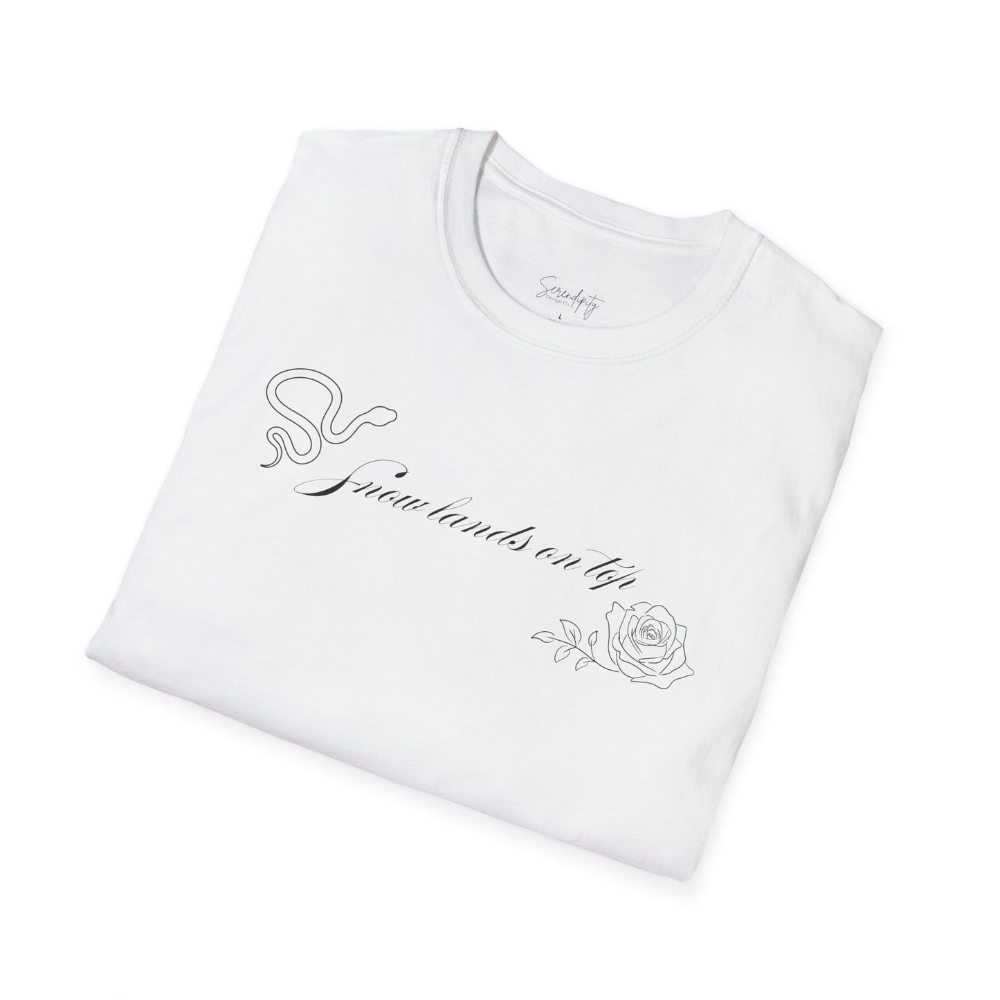 Snow Lands On Top Soft Style Tee