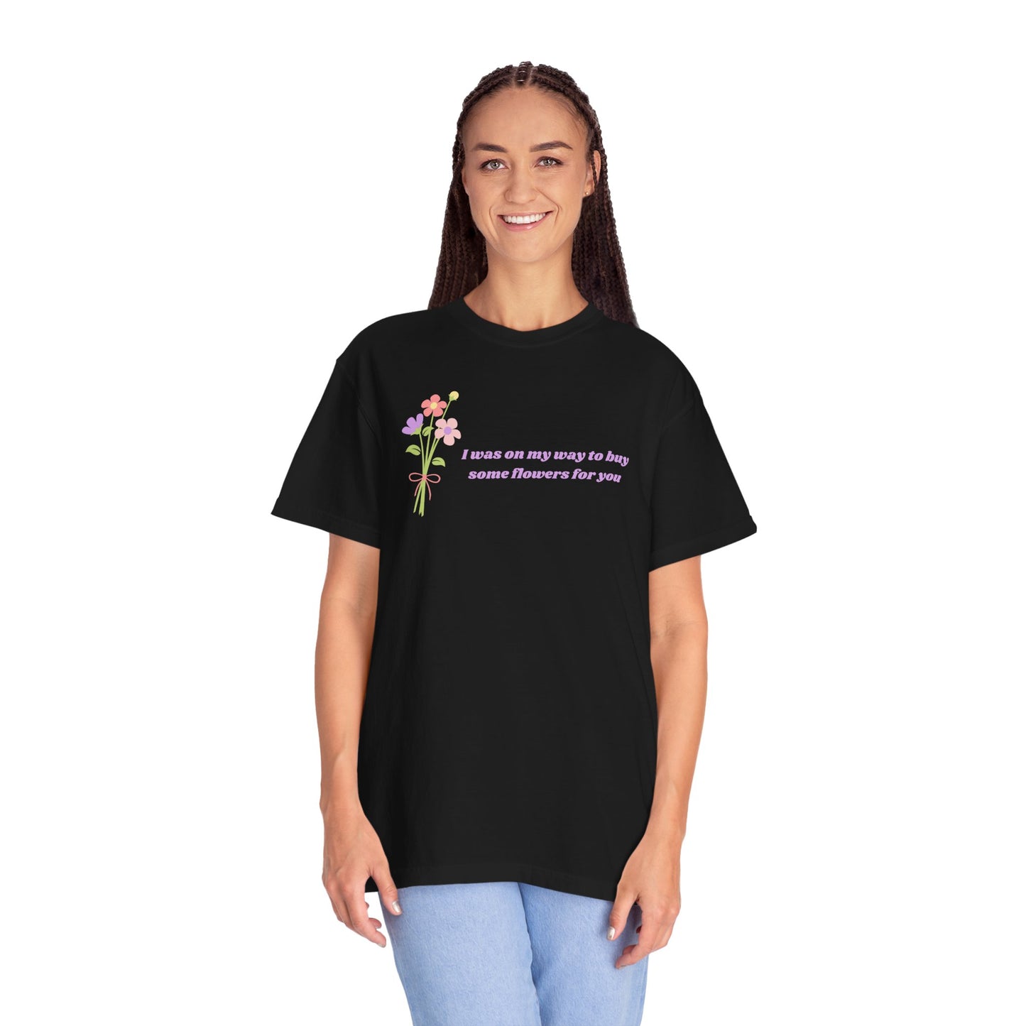 Boy Some Flowers For You Comfort Colors Tee