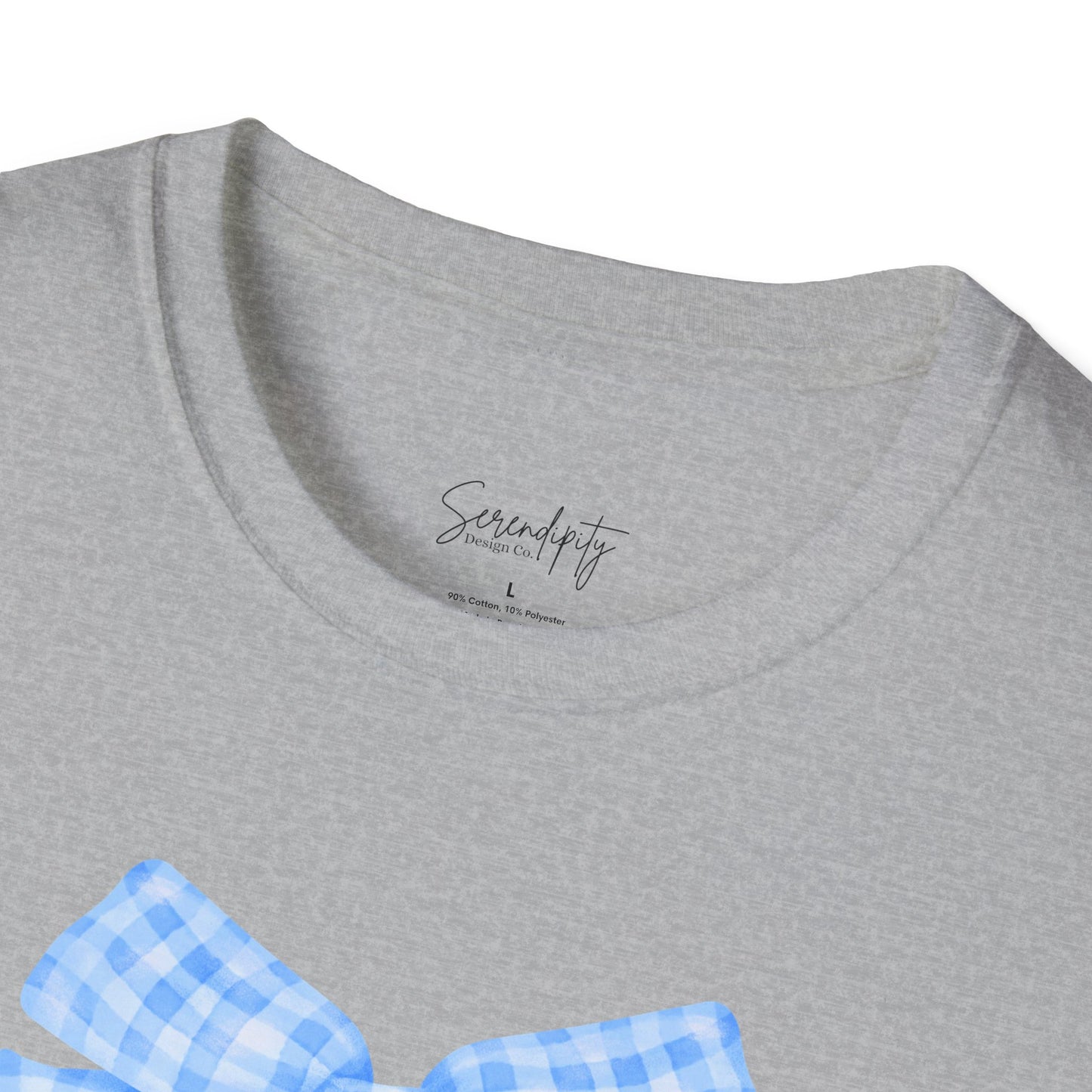 Blue Bow Mama Soft Style Tee