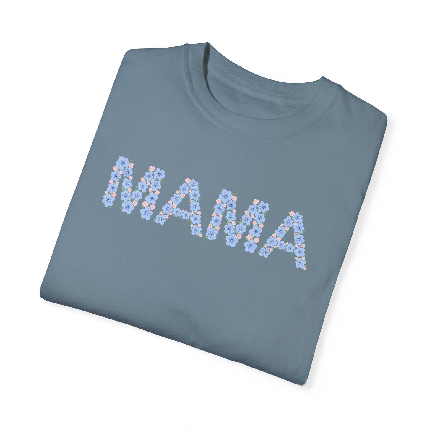 MAMA Floral Comfort Colors Tee