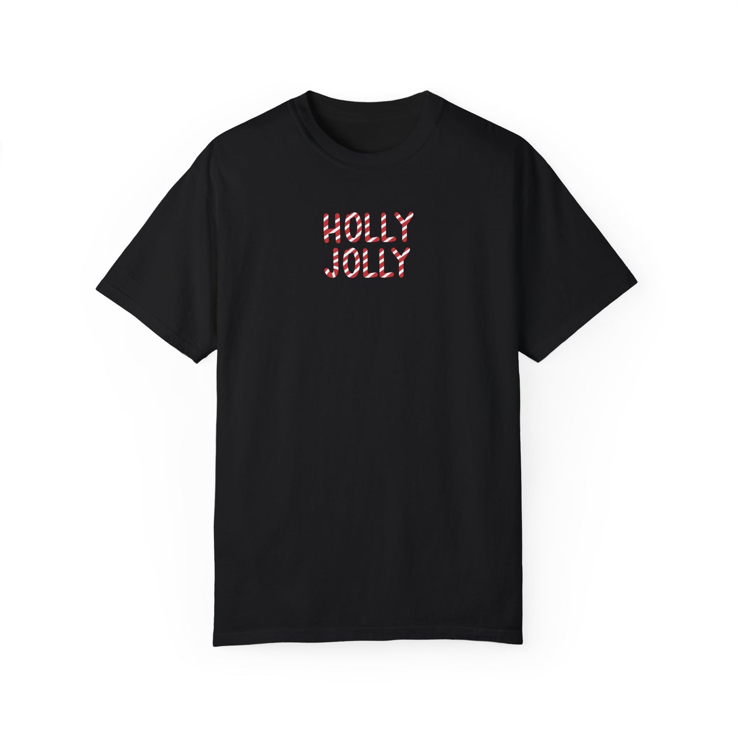 Holly Jolly Candy Cane Comfort Colors Tee