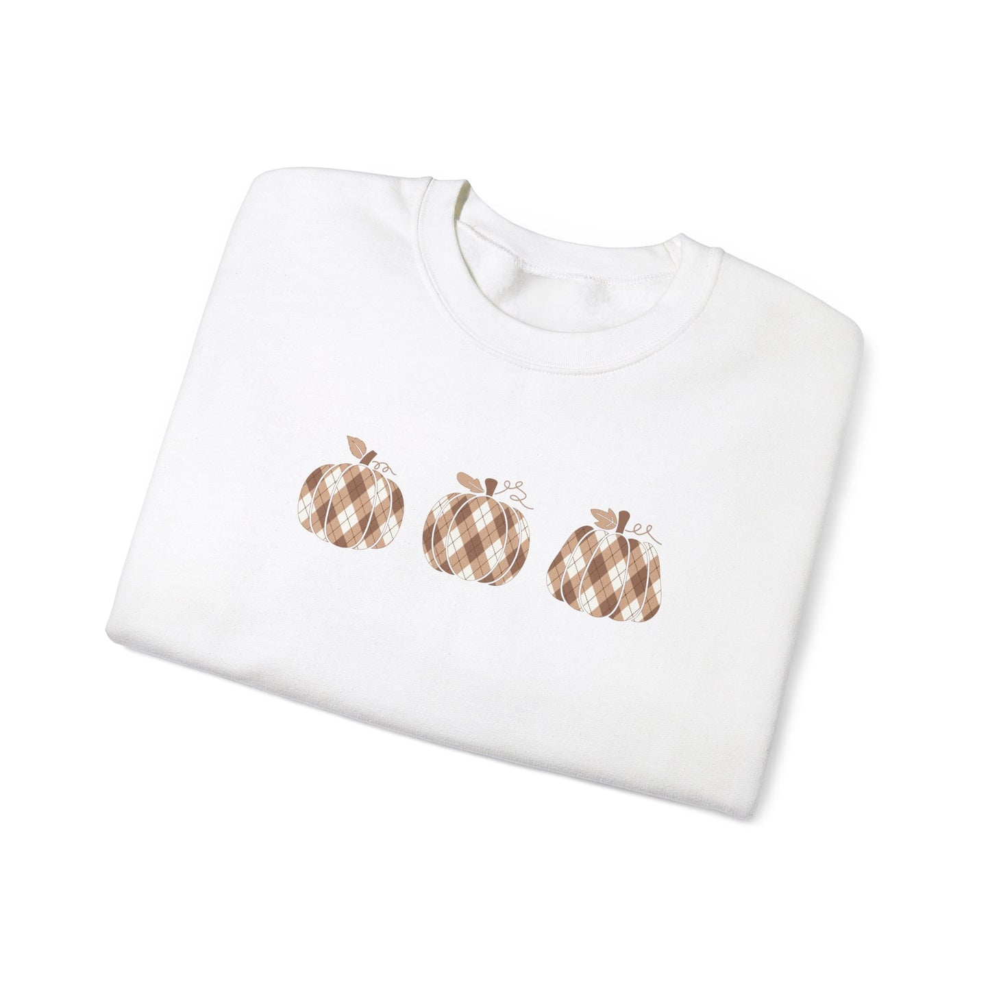 Plaid Pumpkins Unisex Crewneck