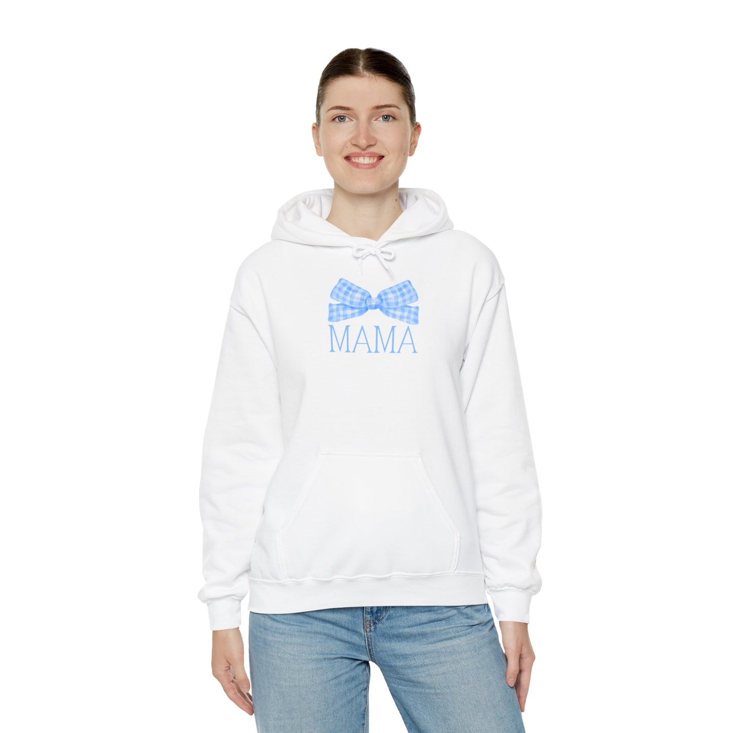 Mama Bow Blue Unisex Hoodie