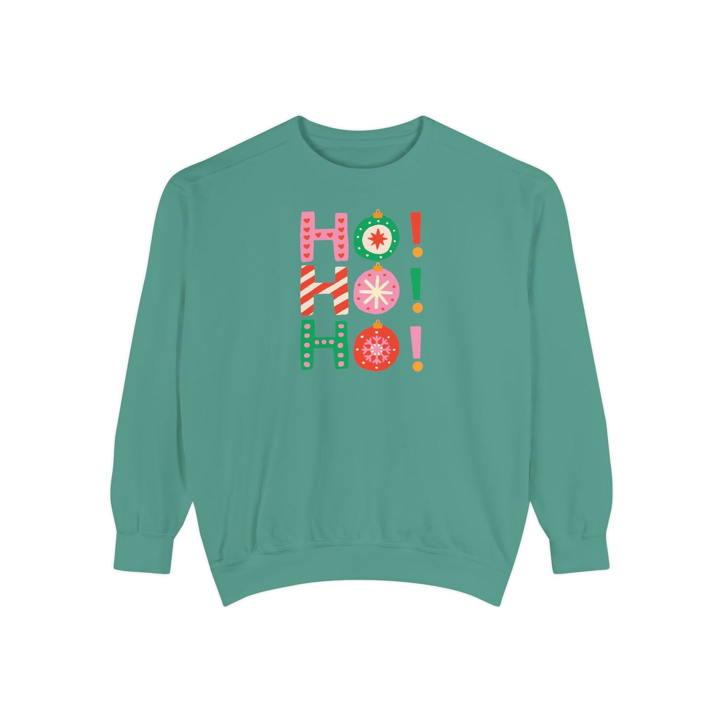 Ho Ho Ho Ornaments Comfort Colors Sweatshirt