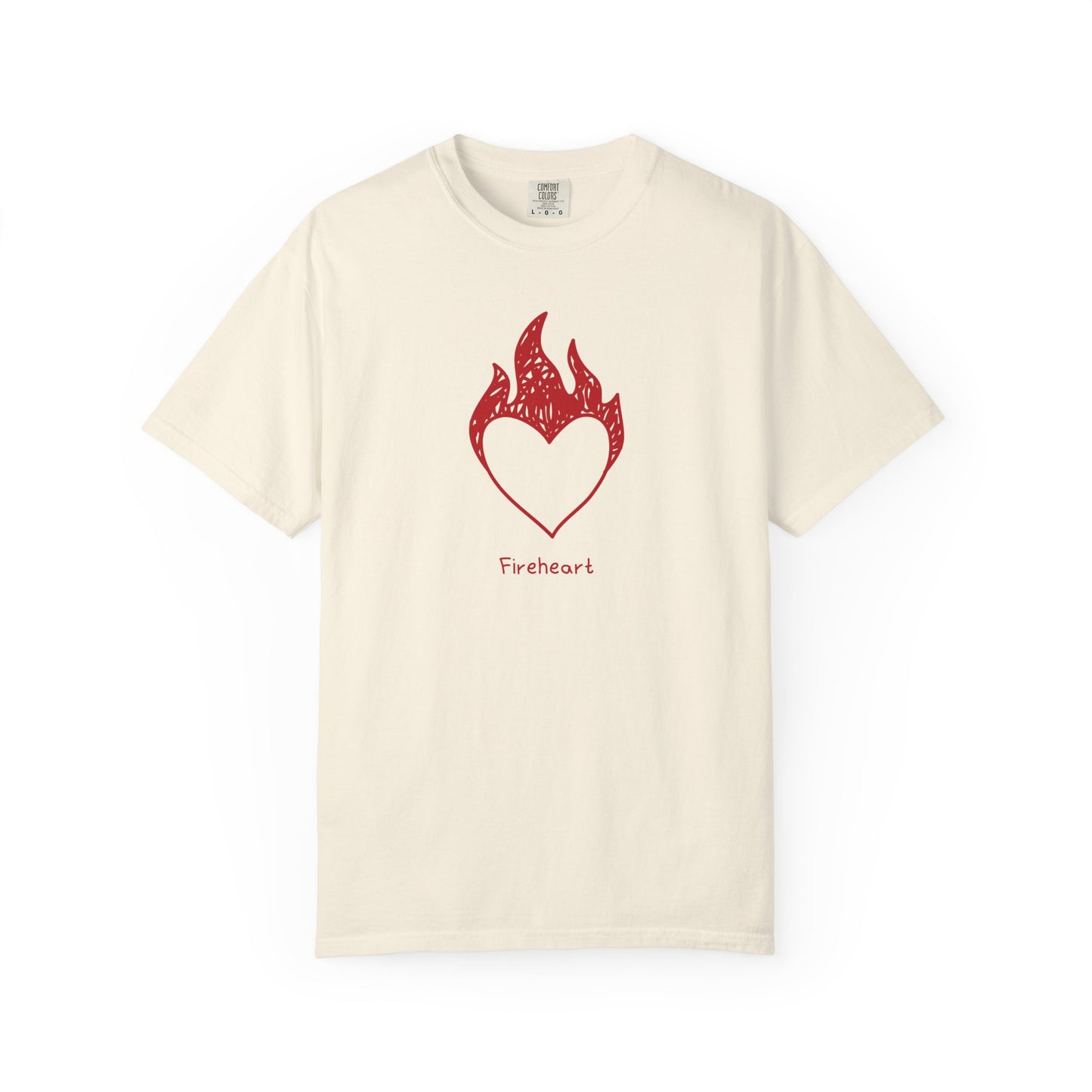 Fireheart Hand-drawn Comfort Colors Tee