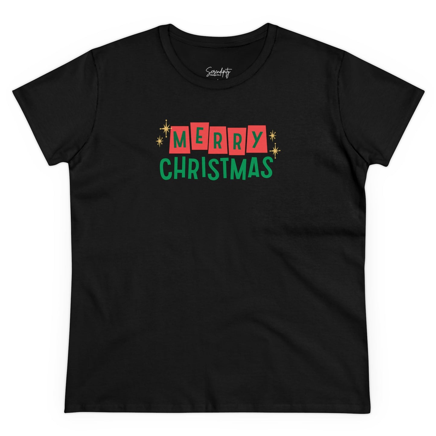 Retro Merry Christmas Baby Tee