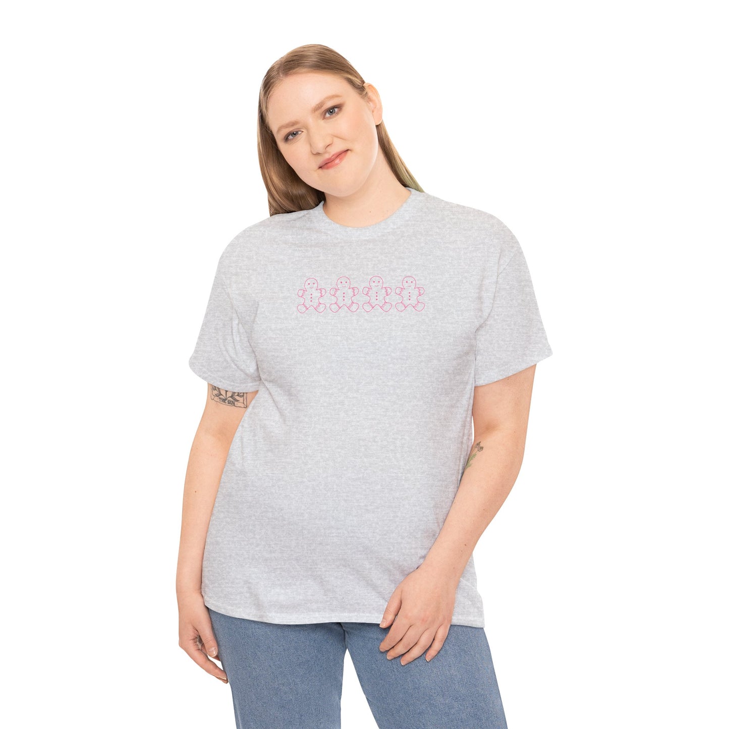 Pink Gingerbread Men Unisex Tee