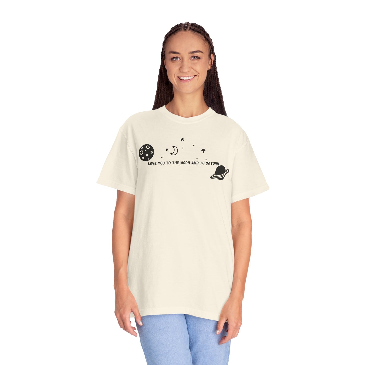 Love You to the Moon and to Saturn Comfort Colors Tee