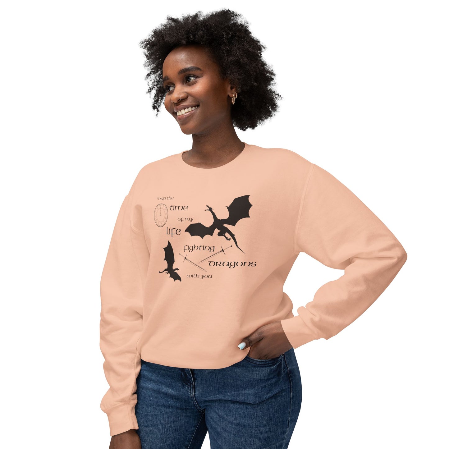 Fighting Dragons With You Comfort Colors Sweatshirt