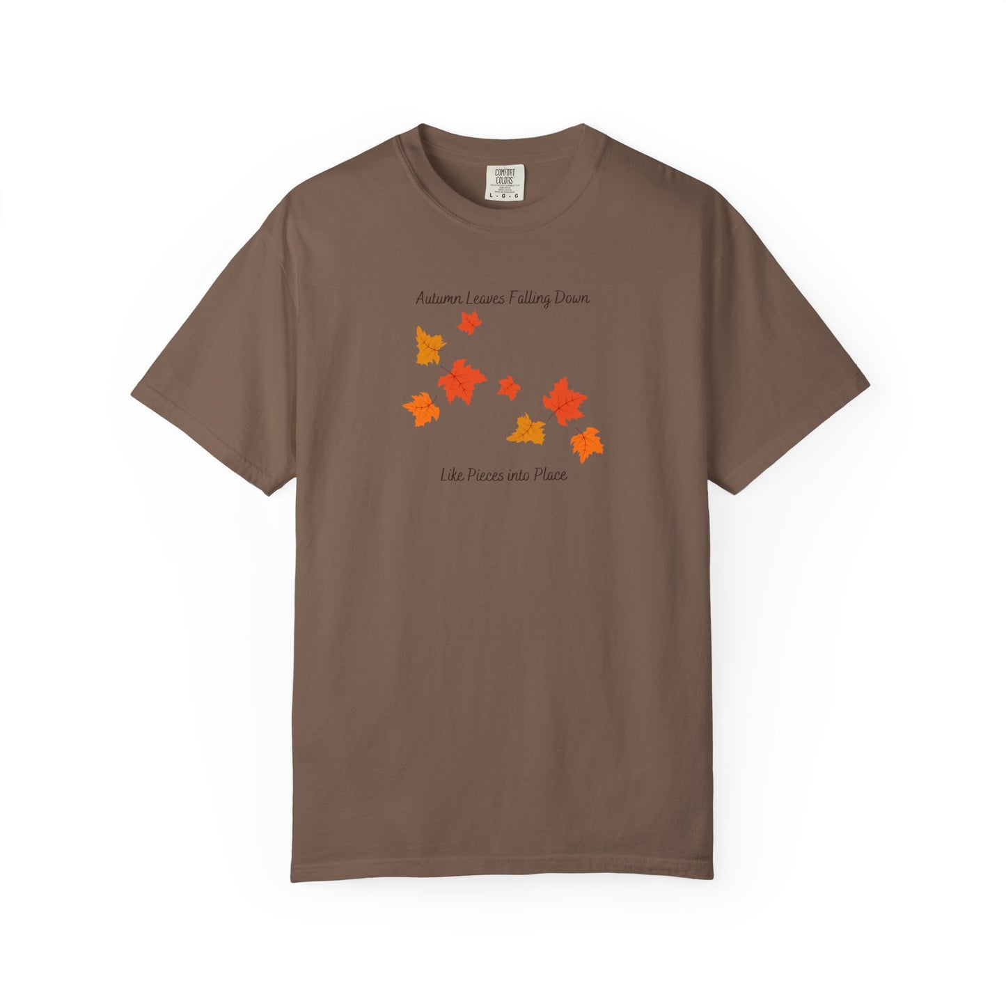 Autumn Leaves Falling Down Comfort Colors Tee
