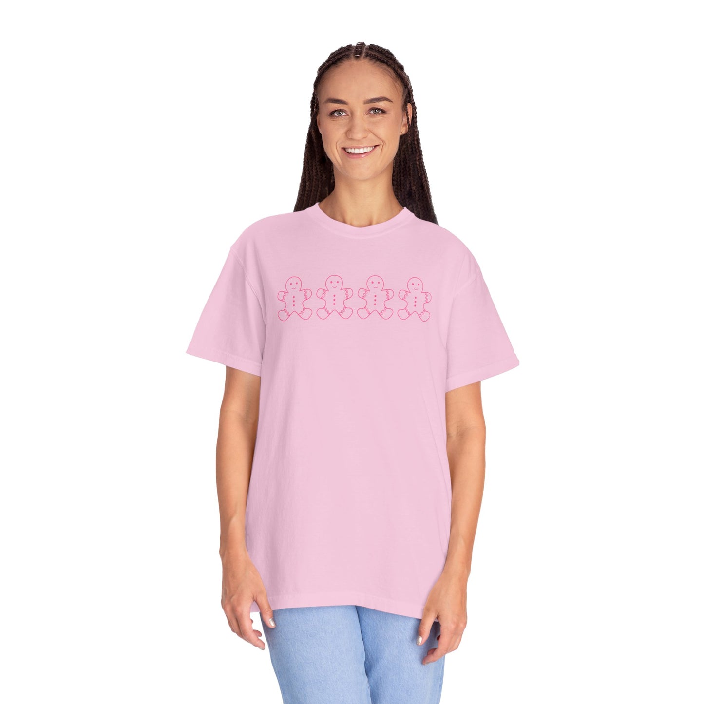 Pink Gingerbread Comfort Colors Tee