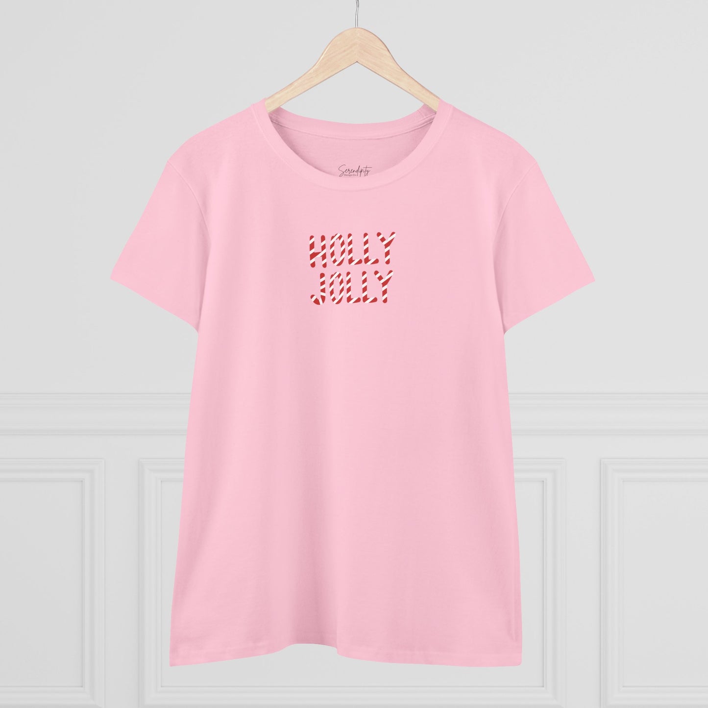 Holly Jolly Candy Cane Baby Tee