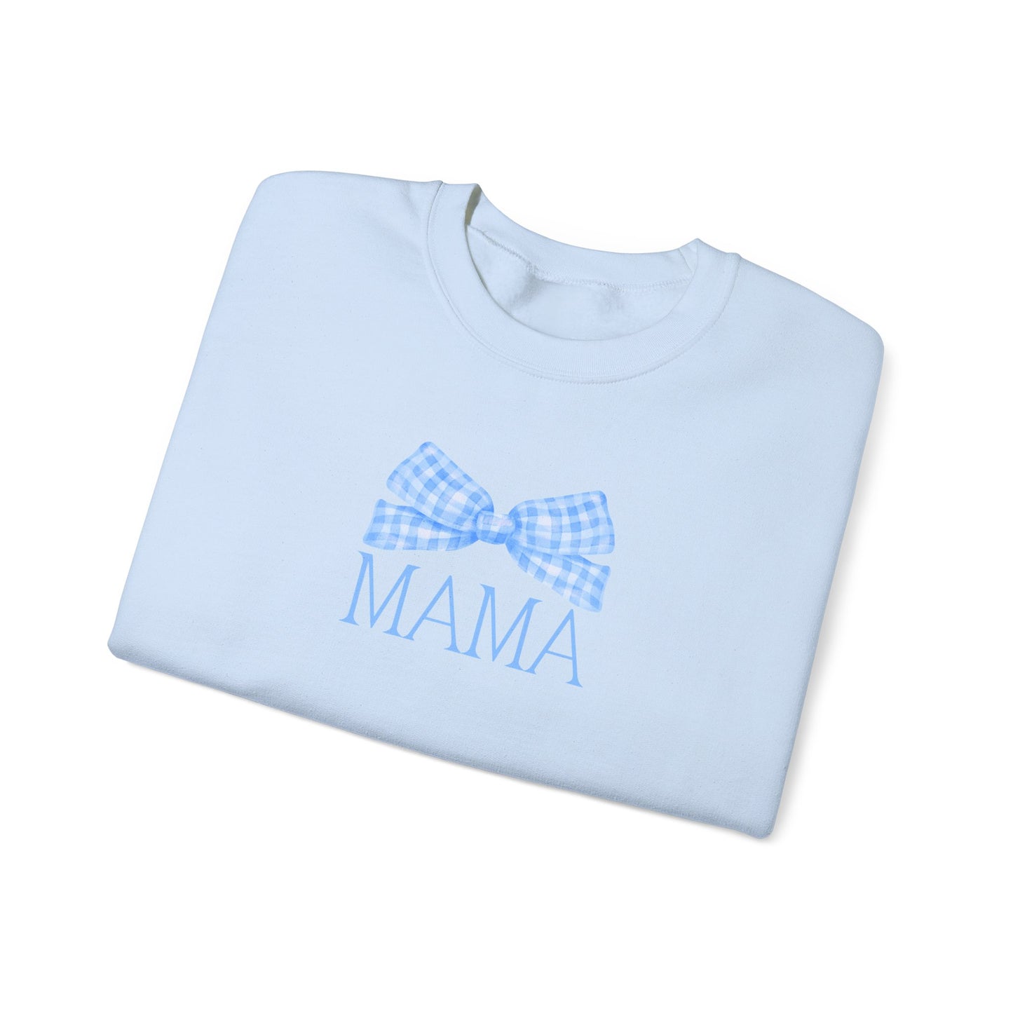 Mama Bow Blue Unisex Crewneck